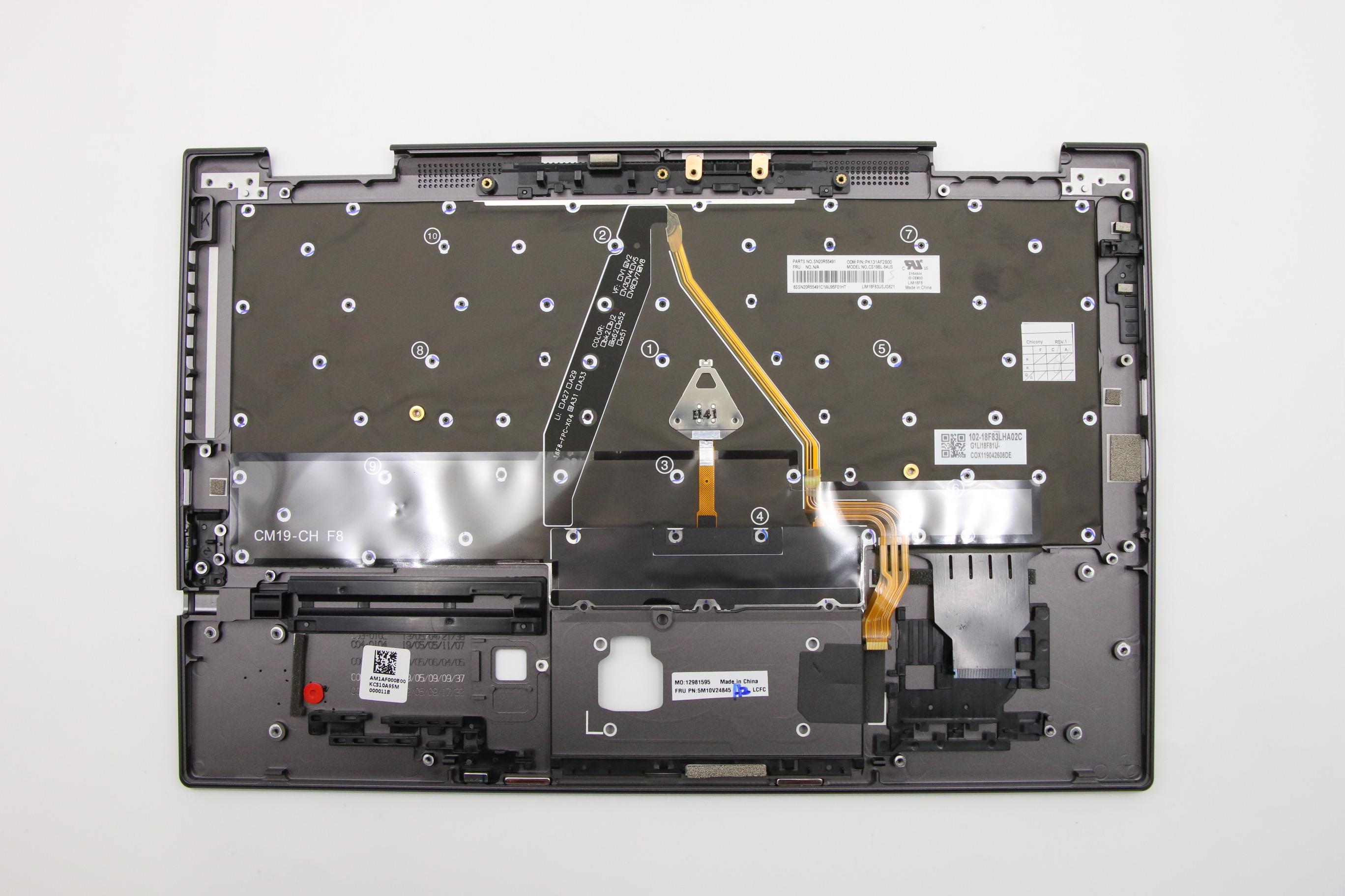 5M10V24845 - Original Lenovo Ratchet-1
FRU_GRP_KBD_Bezel_ASM_US English_WLAN_Iron Gray_Chicony