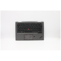 Lenovo X1 Yoga 4th Gen (20QF, 20QG) Laptop (ThinkPad) C-cover with keyboard - 5M10V24919