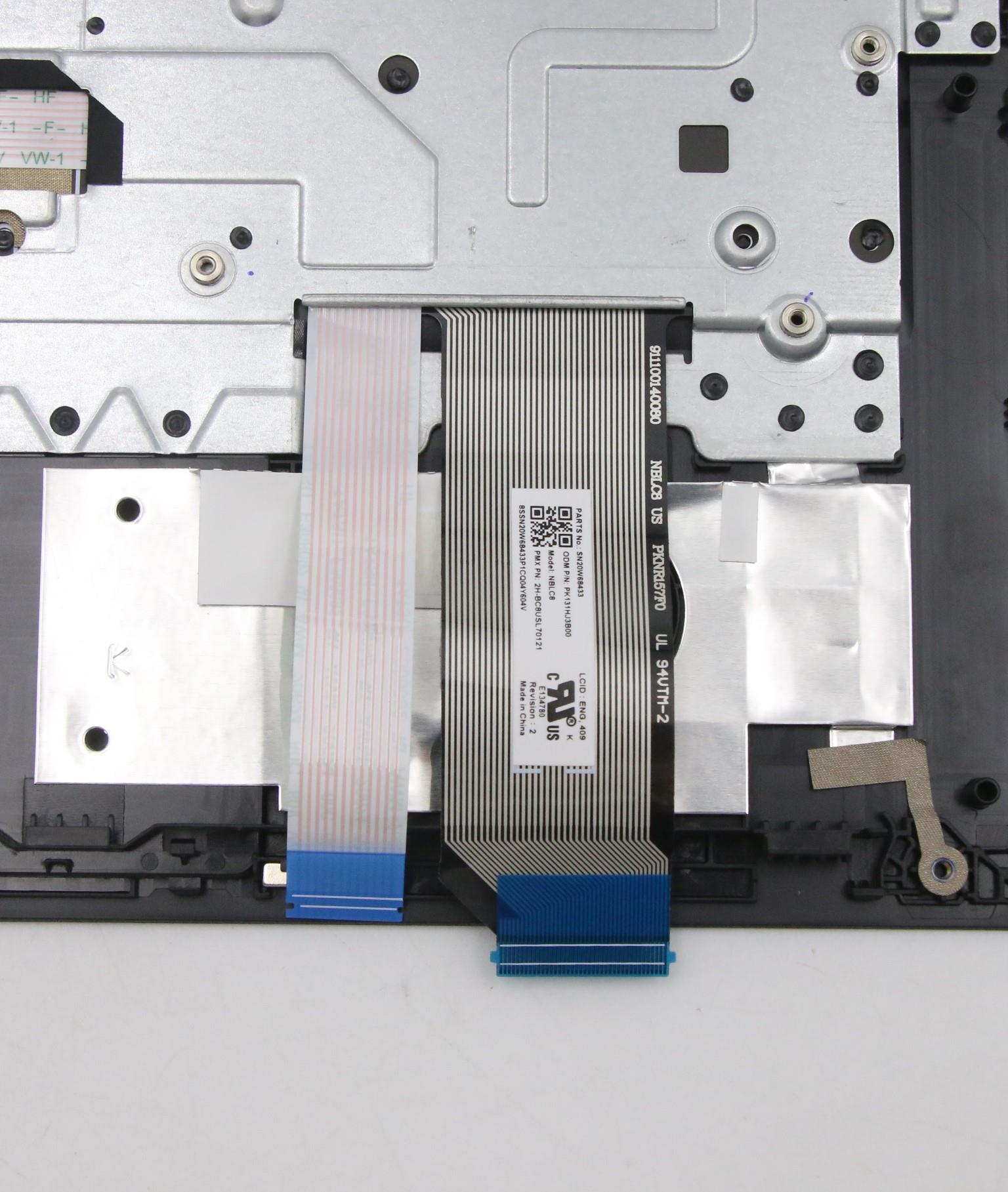 5M10W64682 - Original Lenovo Mercury 1.0 AMD FRU MECH_ASM GE420_BL_KBD_W_C_Cover_Texture_FPR_ASM_Black_US_ENG