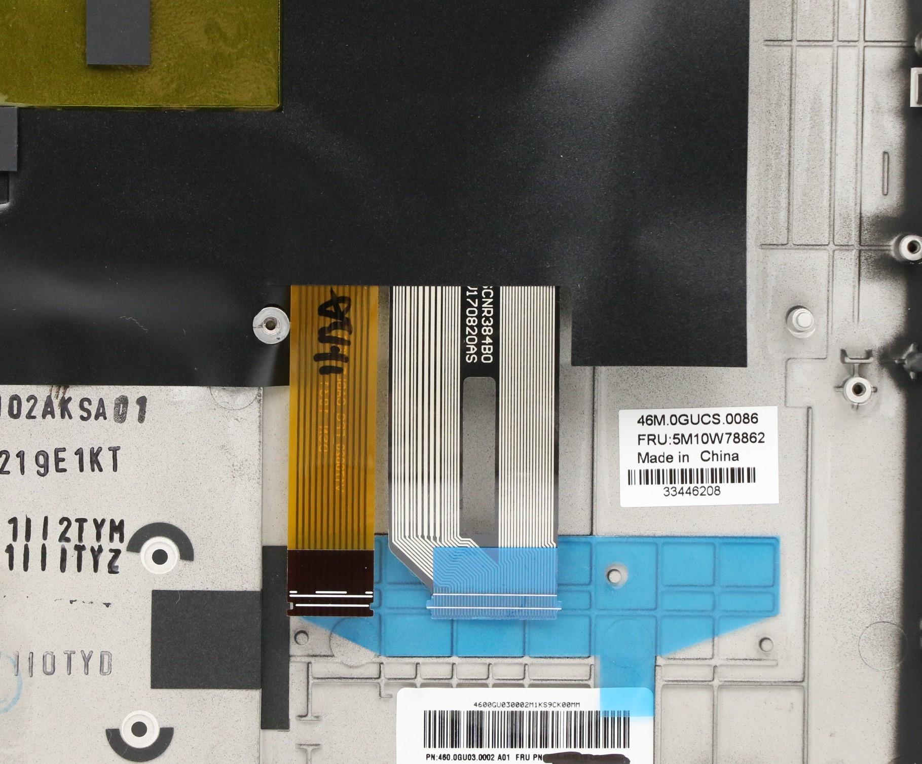 5M10W78862 - Original Lenovo Keyboard with Upper Cover (Palmrest),English,Backlight,Non_Fingerprint
