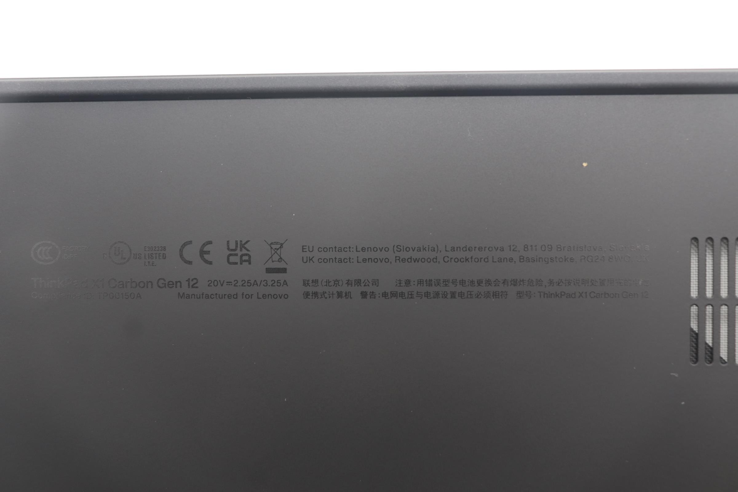 5M10X63713 - Original Lenovo MECH ASM BASE,COVER,WLAN