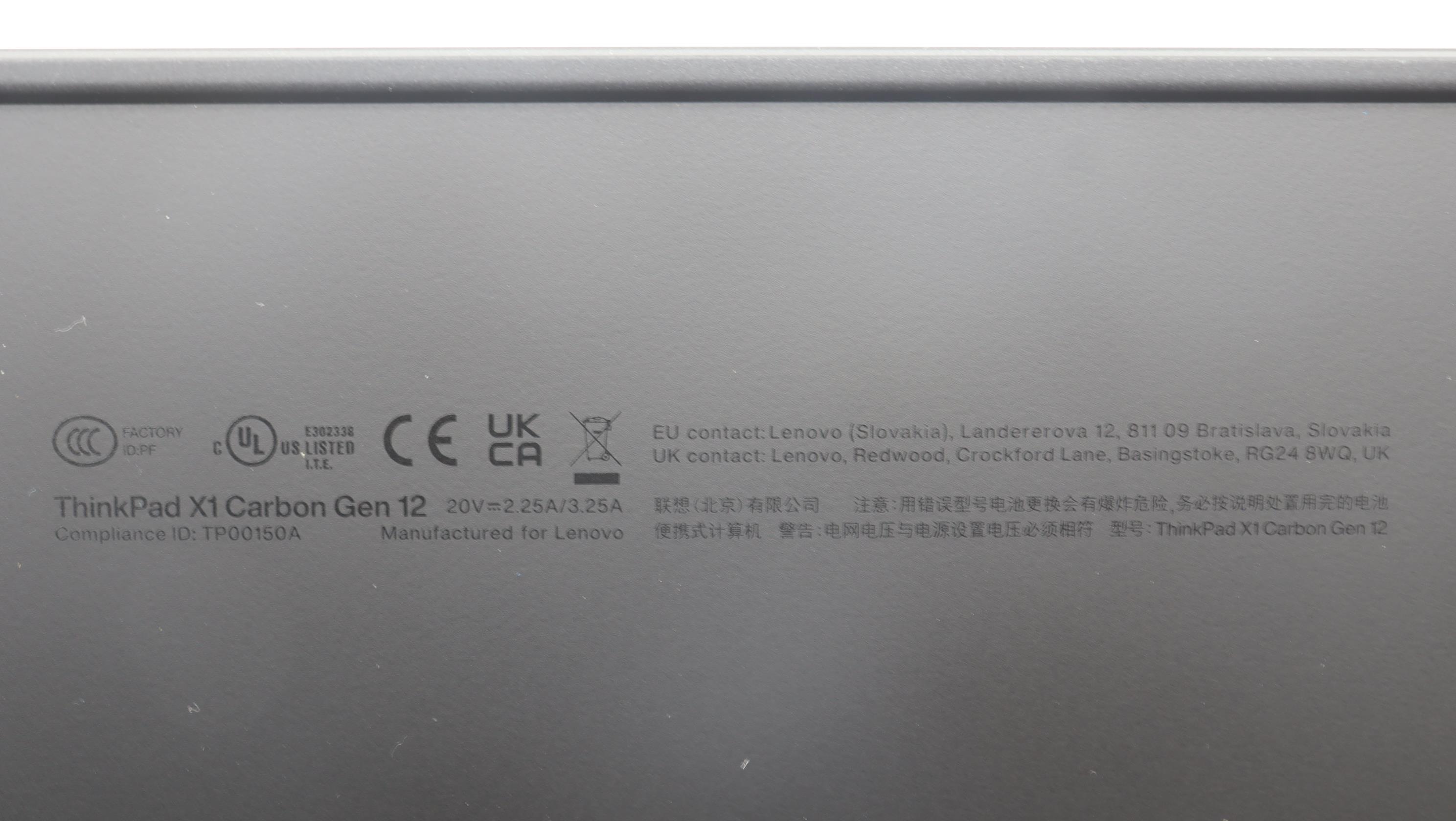 5M10X63714 - Original Lenovo MECH ASM BASE,COVER,WWAN