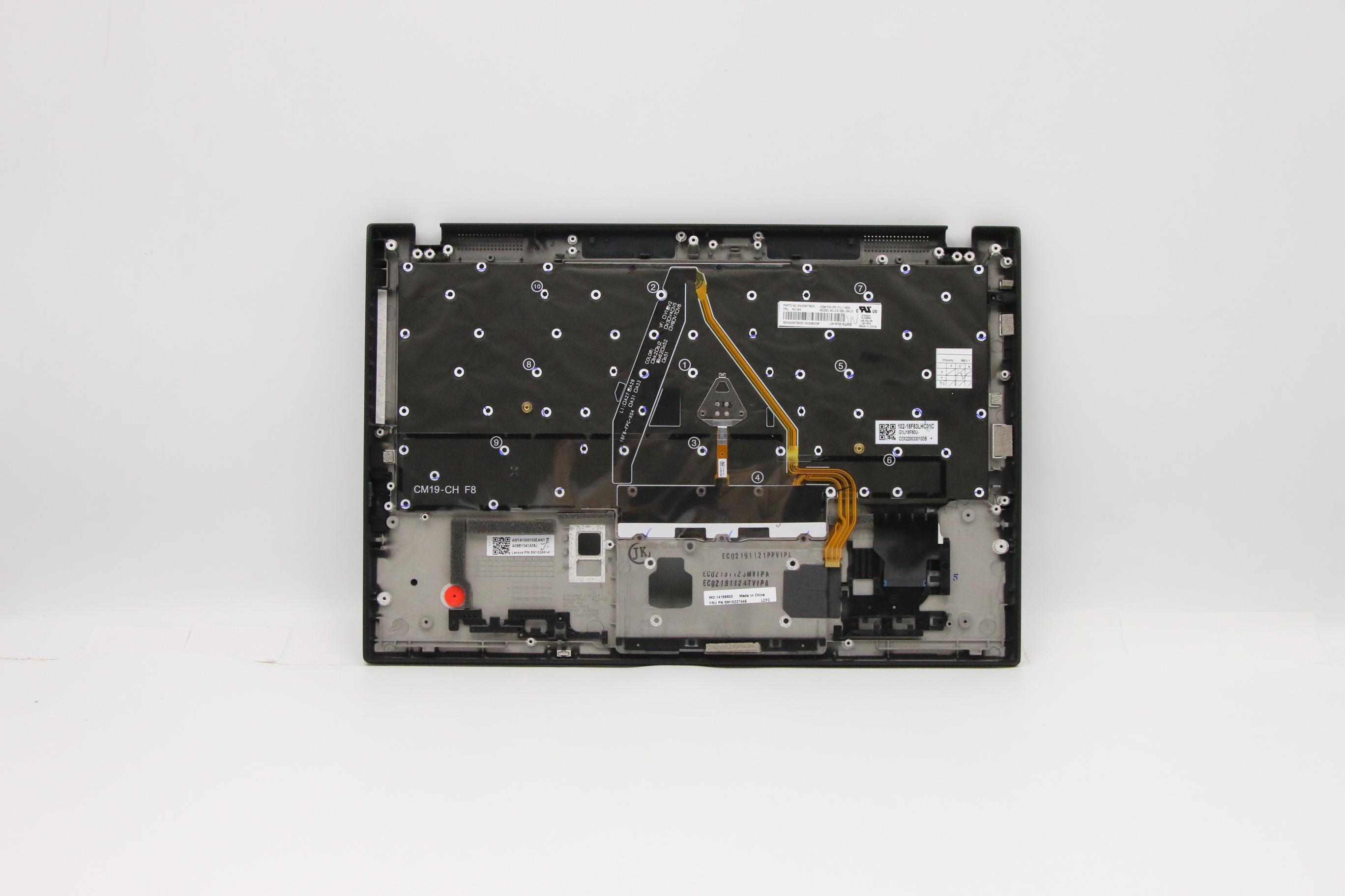 5M10Z27449 - Original Lenovo KnockOut-2 INTEL FRU MECH_ASM GX4A0_GRP_KBD_Bezel_ASM_US English_WLAN_Deep Black_Chicony