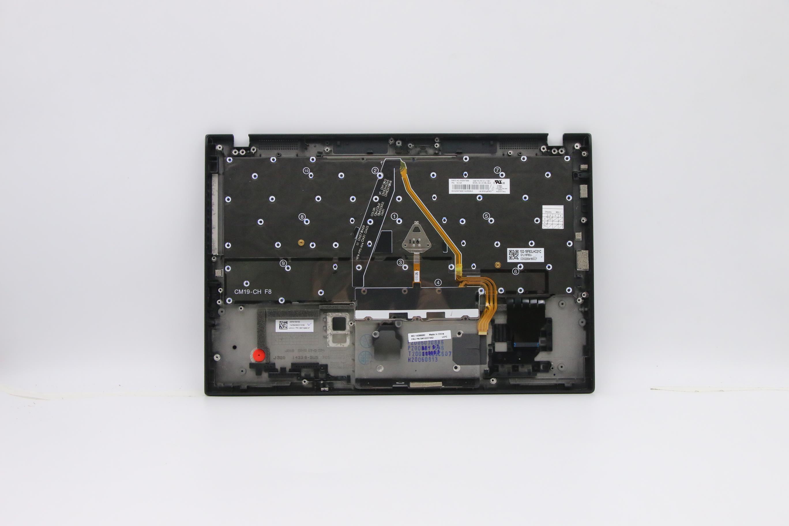5M10Z27453 - Original Lenovo KnockOut-2 INTEL FRU MECH_ASM GX4A0_GRP_KBD_Bezel_ASM_US English International with a Euro symbol_WLAN_Deep Black_Chicony