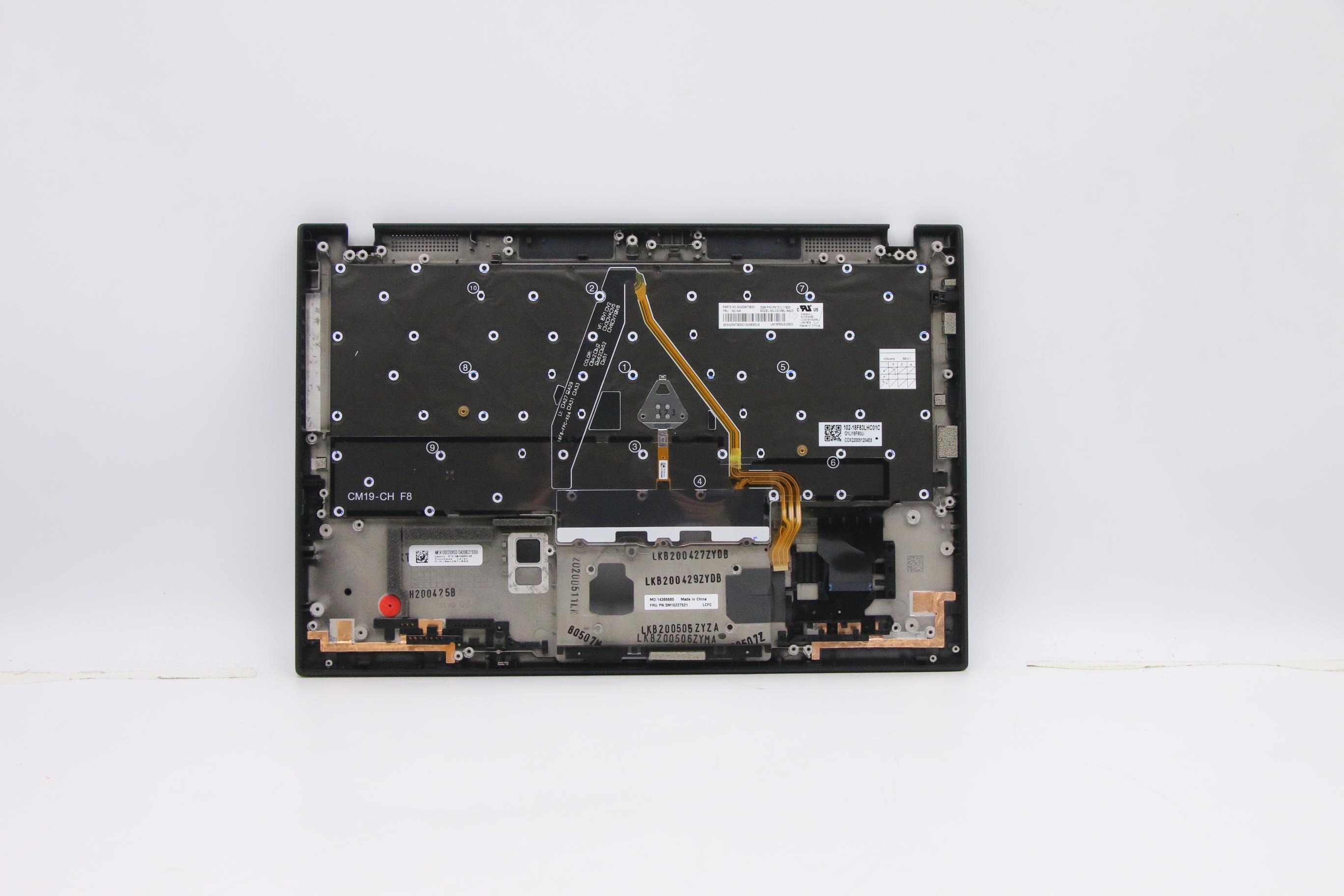 5M10Z27521 - Original Lenovo KnockOut-2 INTEL FRU MECH_ASM GX4A0_GRP_KBD_Bezel_ASM_US English_WWAN_Deep Black_Chicony