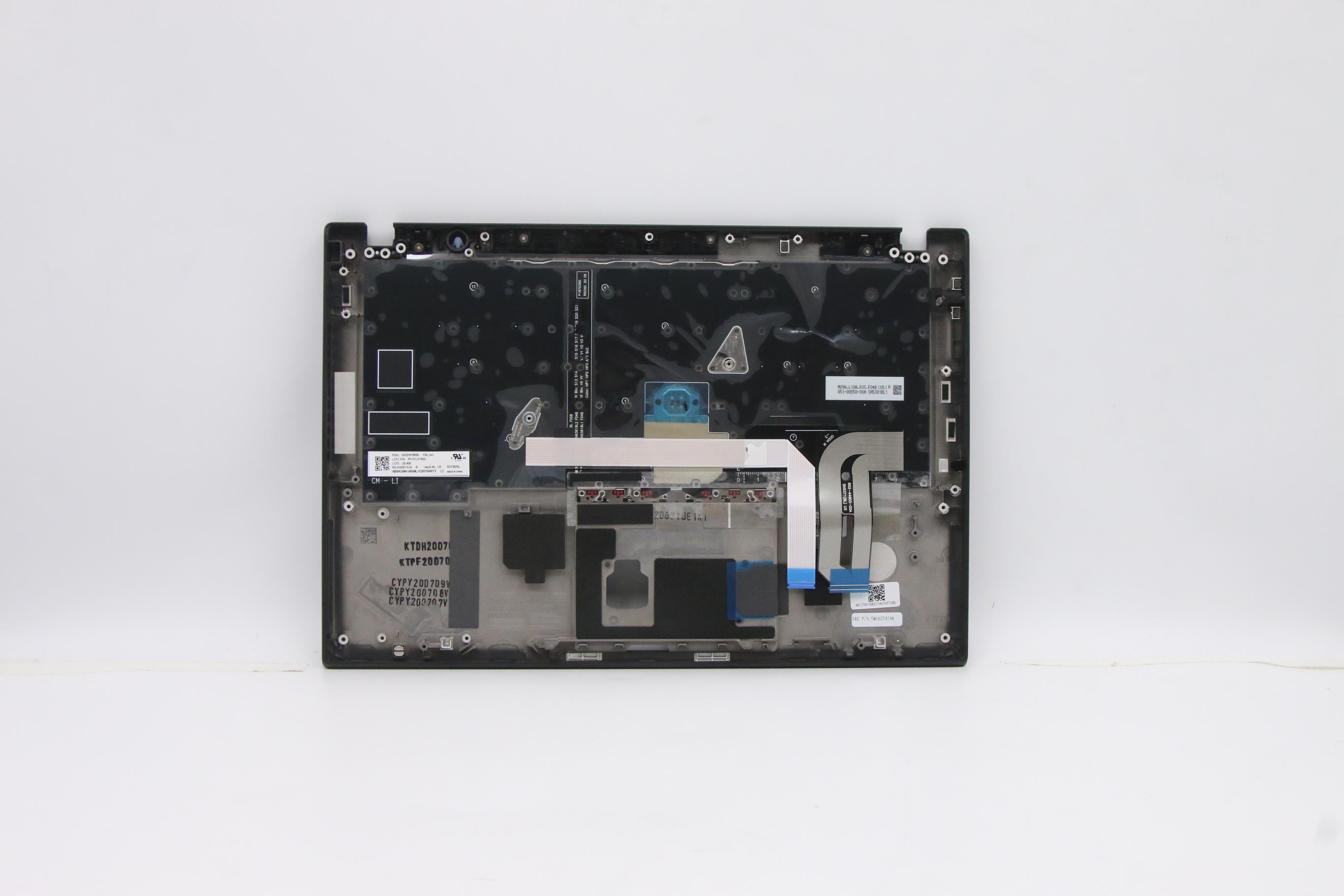 5M10Z54246 - Original Lenovo Jazz 2.0 AMD FRU MECH_ASM C-Cover ASM w/Backlit KBD ENG US (Liteon)Black and FPR