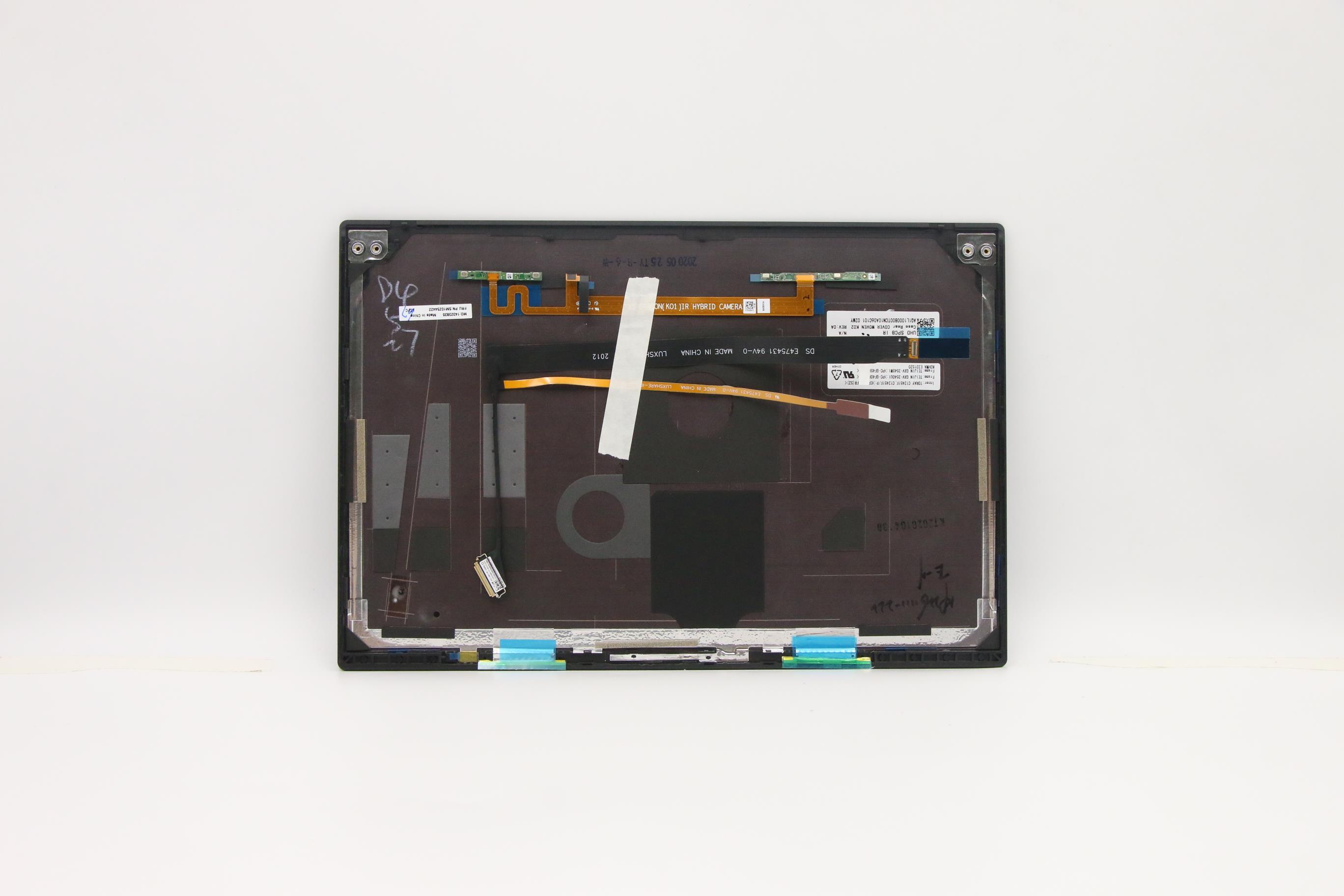 5M10Z54422 - Original Lenovo KnockOut-2 INTEL FRU MECH_ASM KO2_GRP_LCD Rear Cover_UHD_IR Mic_Small PCB_Woven_HDR_Deep Black