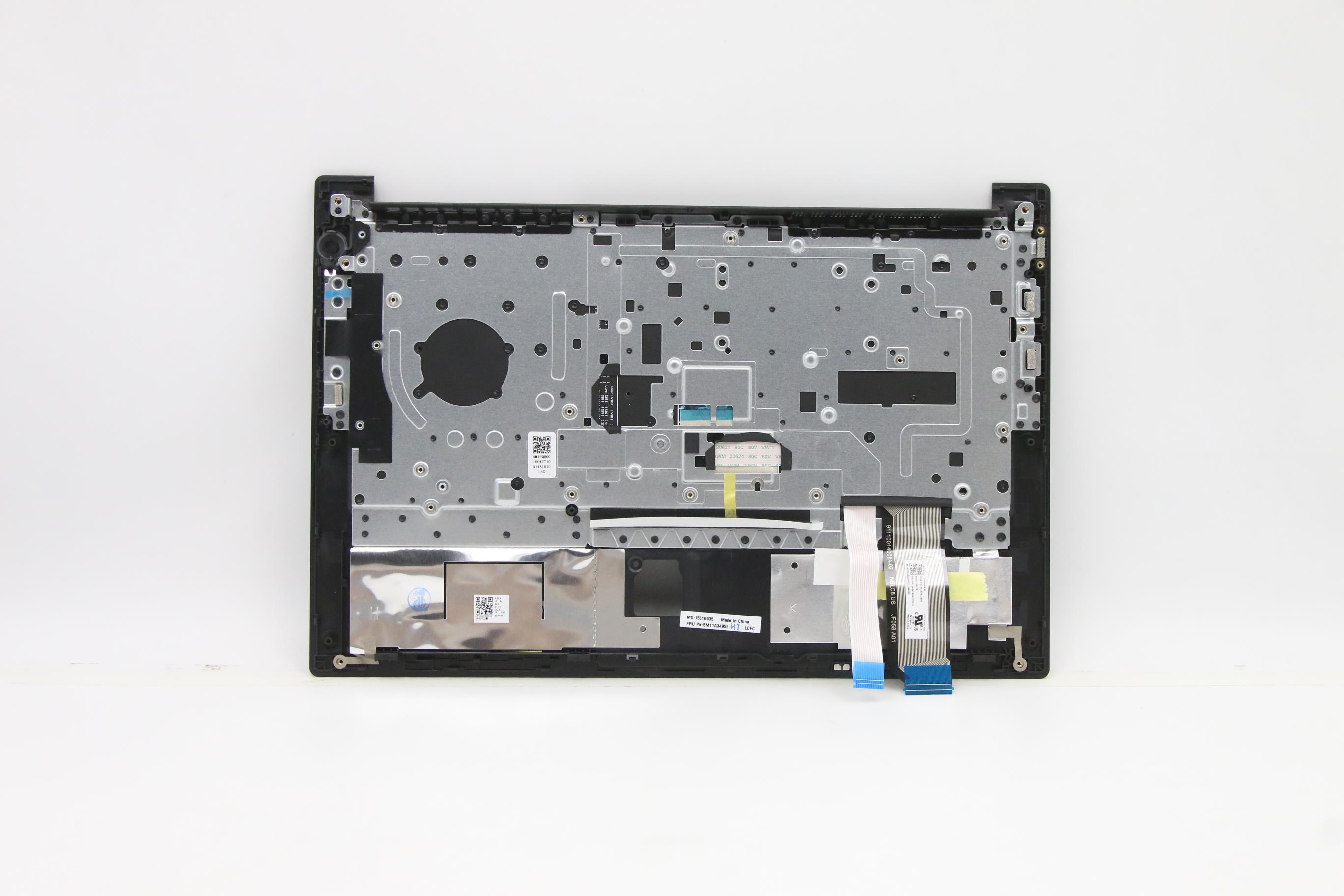 5M11A34955 - Original Lenovo Keyboard with Upper Cover (Palmrest), English, Black, Backlight