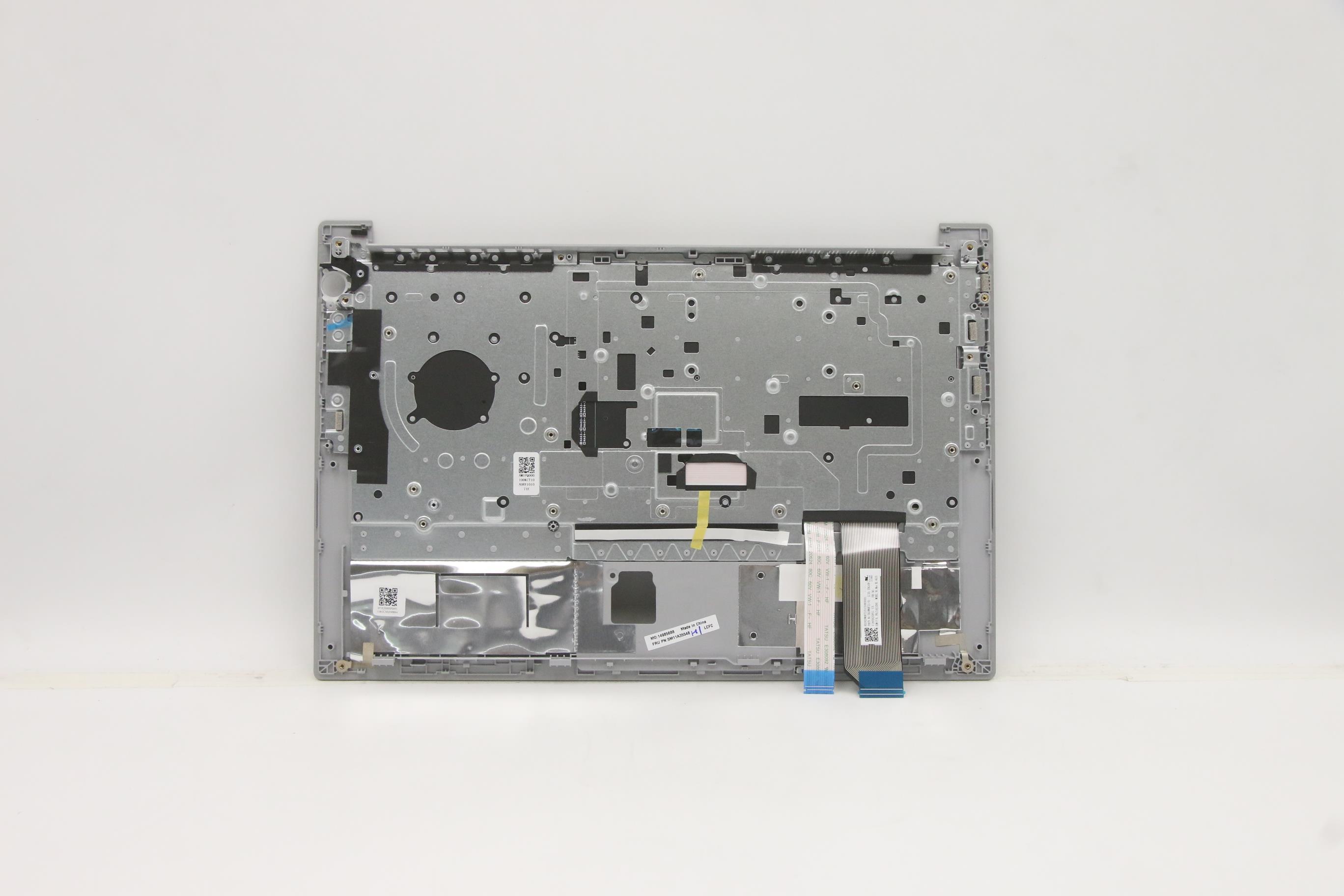 5M11A35548 - Original Lenovo Keyboard with Upper Cover (Palmrest), English, Backlight, (Sun) Pat, Fingerprint, Silver
