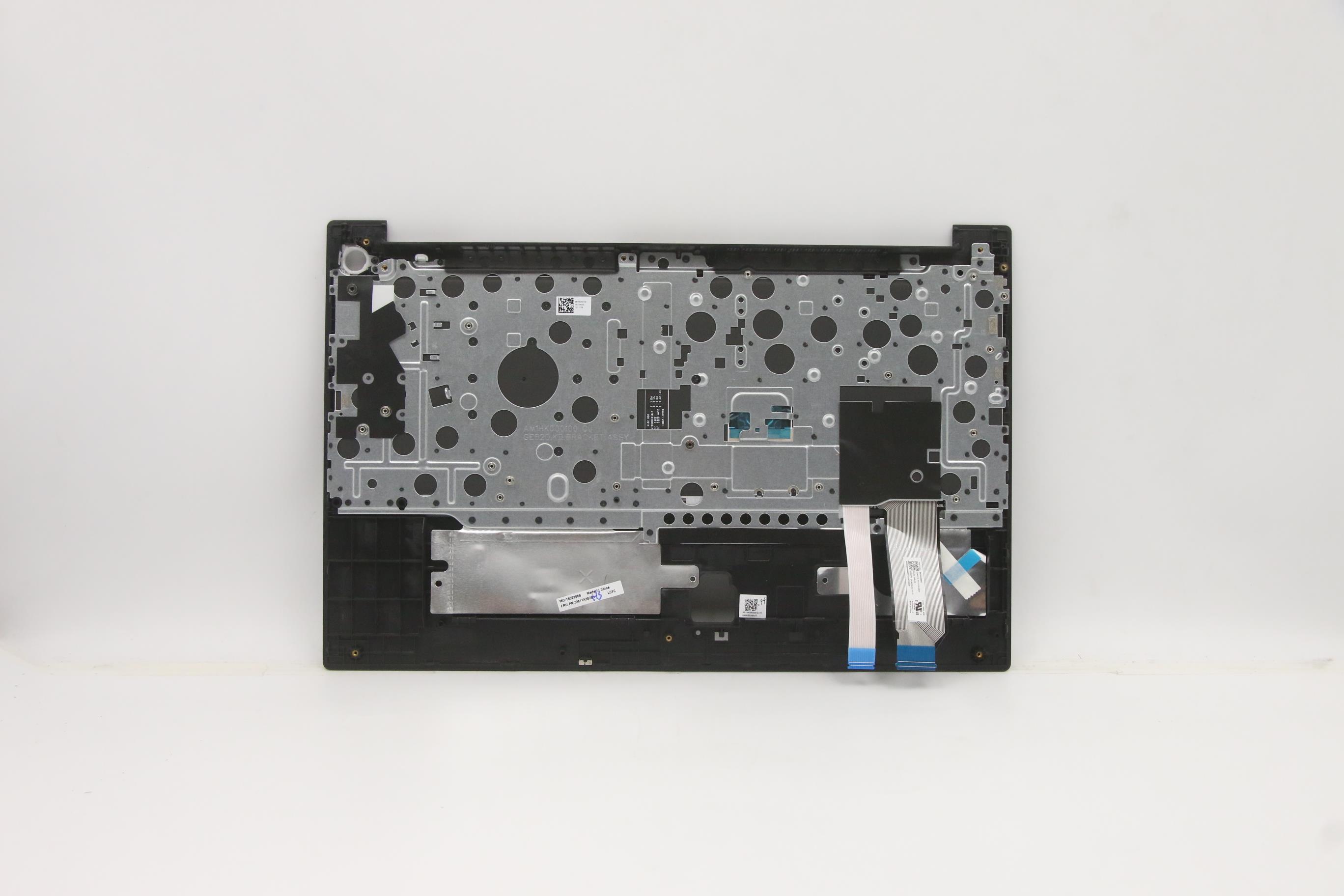 5M11A36281 - Original Lenovo Keyboard with Upper Cover (Palmrest), English, Black, Backlight, Fingerprint