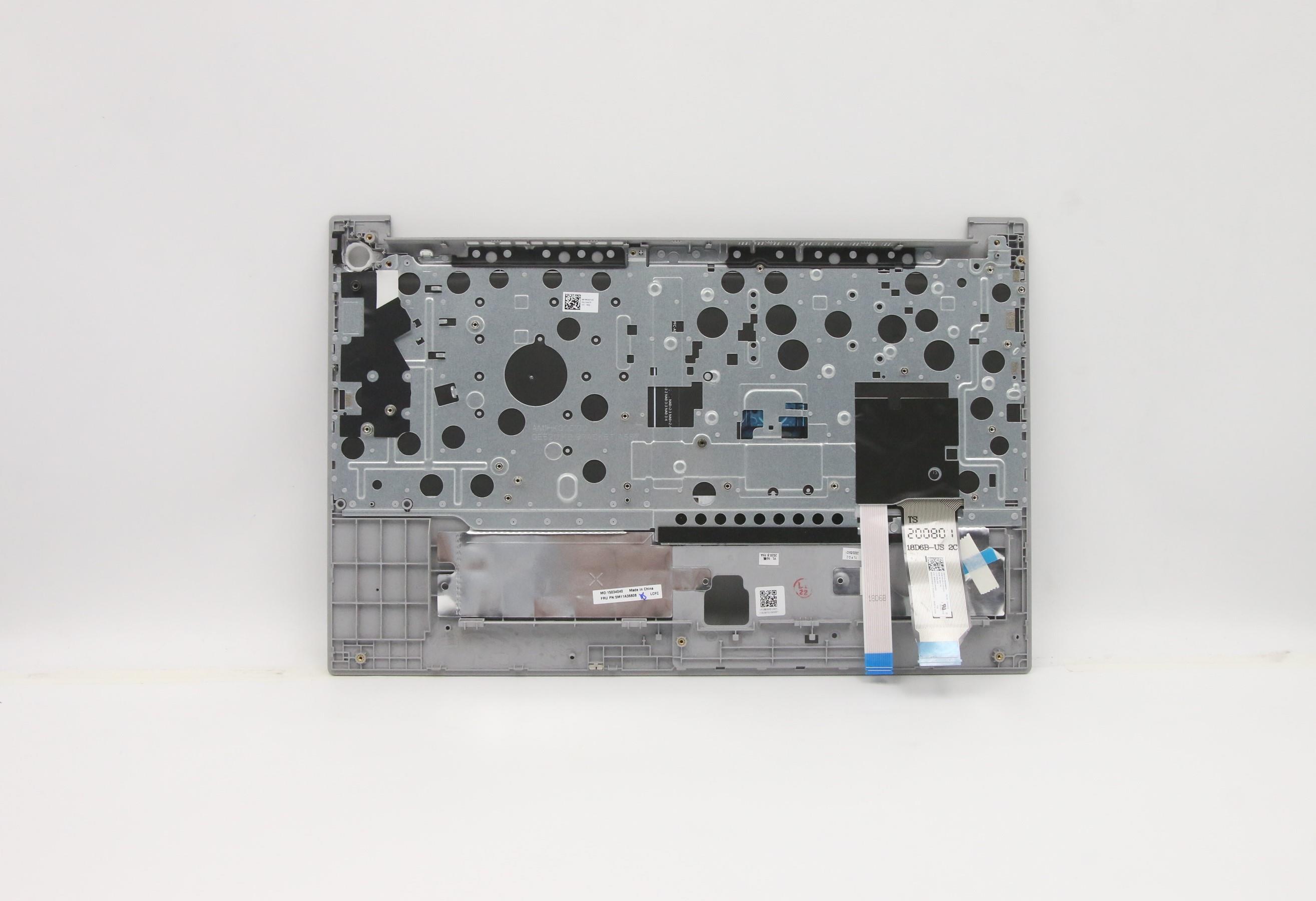 Lenovo Part  Original Lenovo Keyboard with Upper Cover (Palmrest), English, Backlight, (T), Fingerprint, Silver