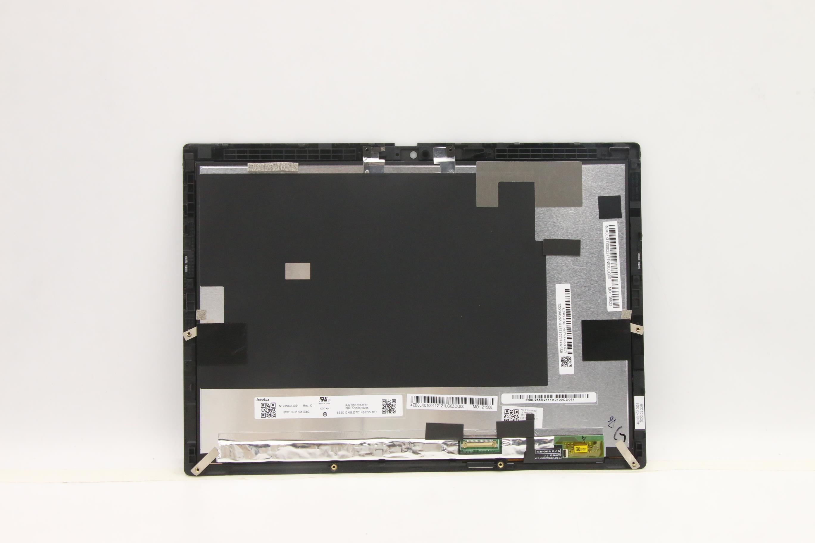 Lenovo Part  Original Lenovo LCD Assembly, 12.3", FHD+, Touch, Anti-Glare, IPS, 400nit, 100%sRGB, INX_ST123FN022BKF