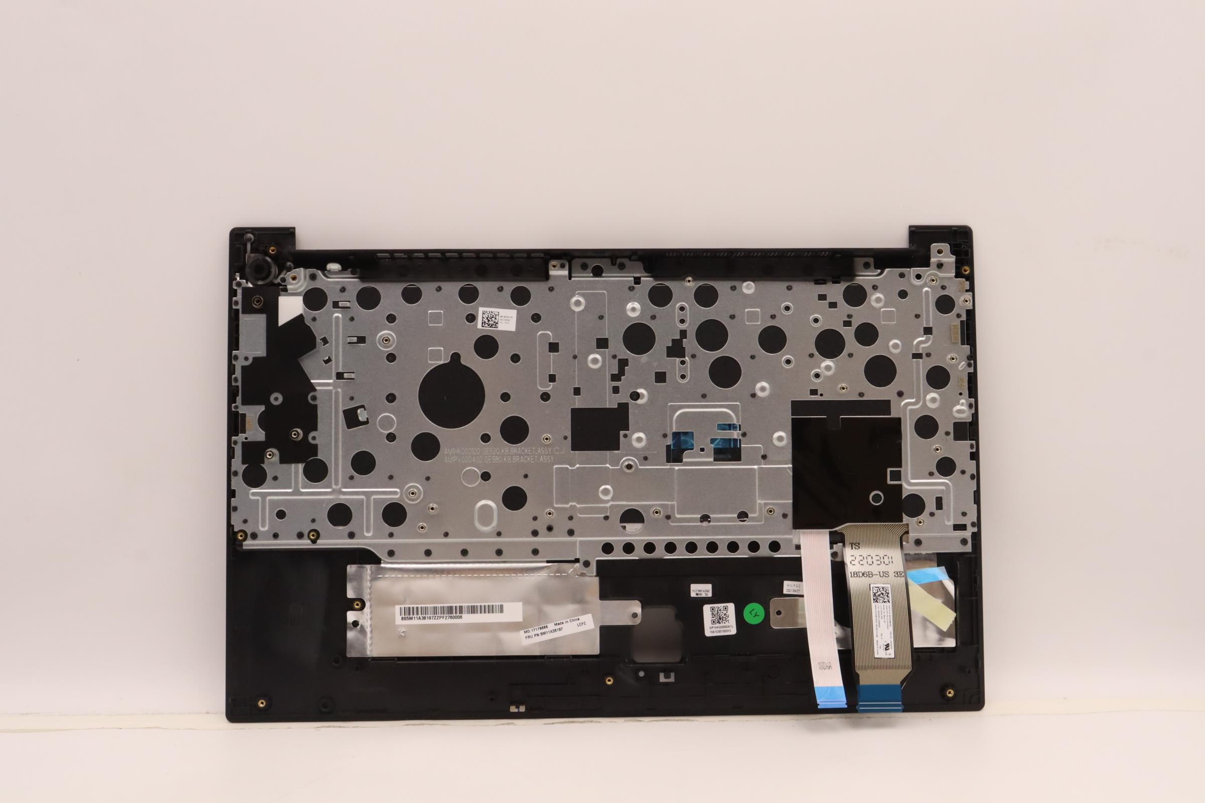 5M11A38197 - Original Lenovo Keyboard with Upper Cover (Palmrest), English, Painting, Earbuds Black