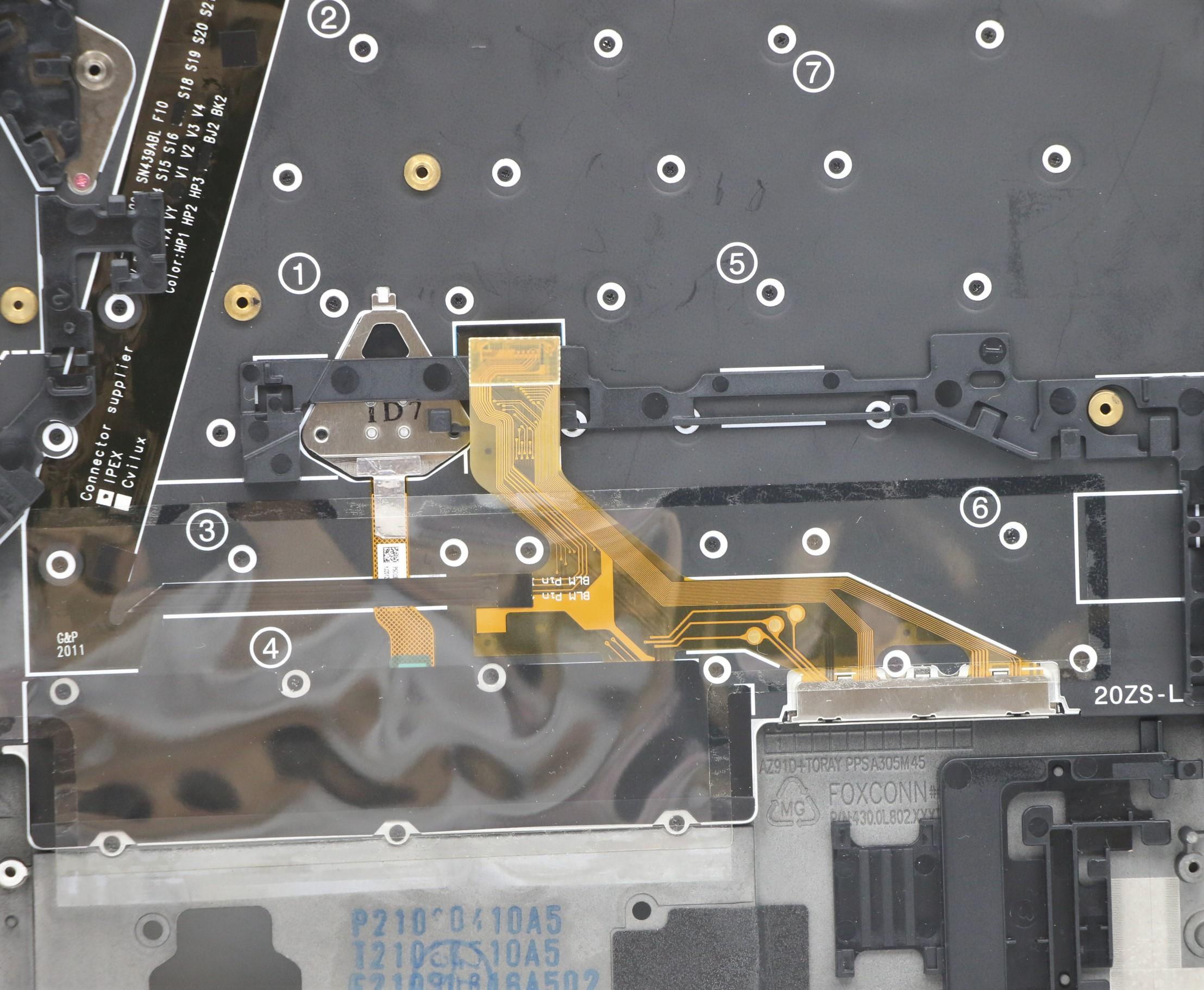 5M11B38427 - Original Lenovo Zeus-1  FRU_GRP_KBD_Bezel_ASM_US English International with a Euro symbol_WWAN_Black_Liteon