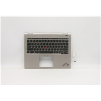 Lenovo ThinkPad X1 Titanium (20QA, 20QB) Laptop C-cover with keyboard - 5M11B59843