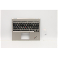 Lenovo ThinkPad X1 Titanium (20QA, 20QB) Laptop C-cover with keyboard - 5M11B59879