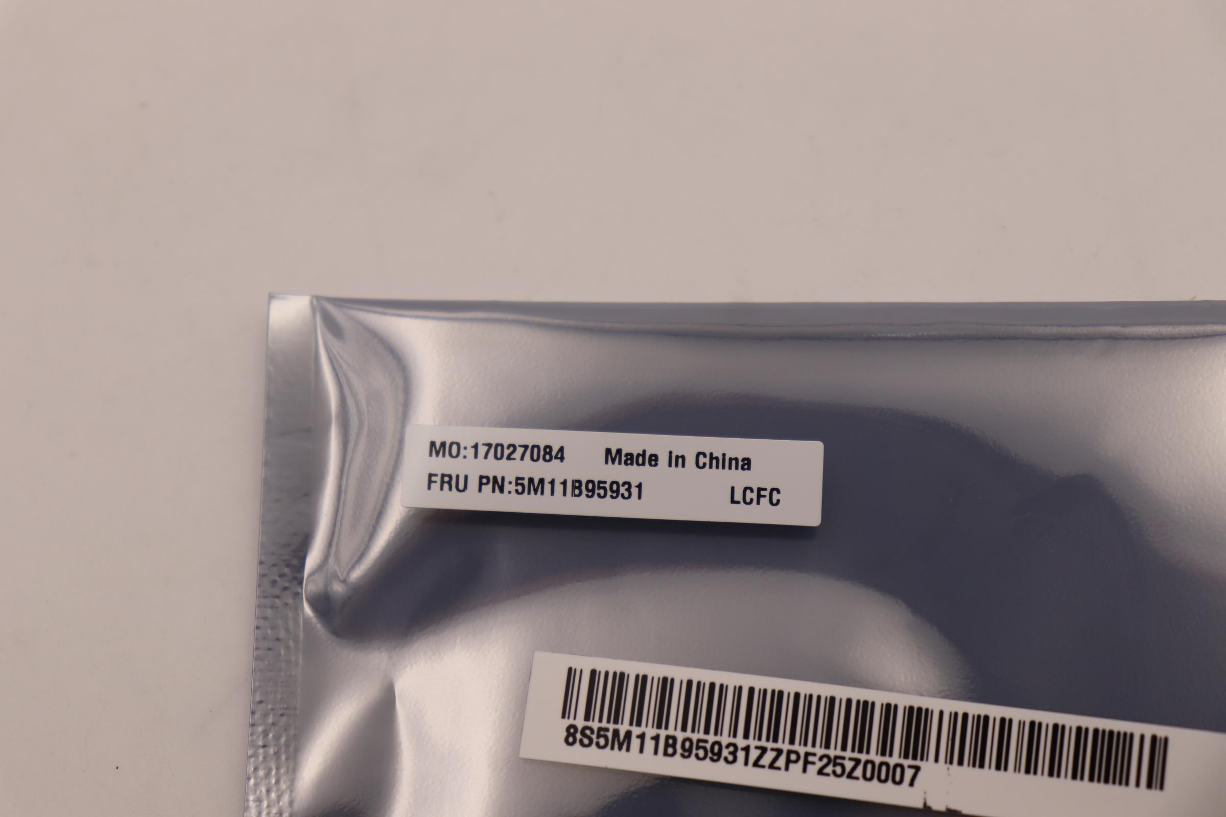 5M11B95931 - Original Lenovo MECH_ASM CS21 3+2bCP,GLM,BLK,NFC,SUN