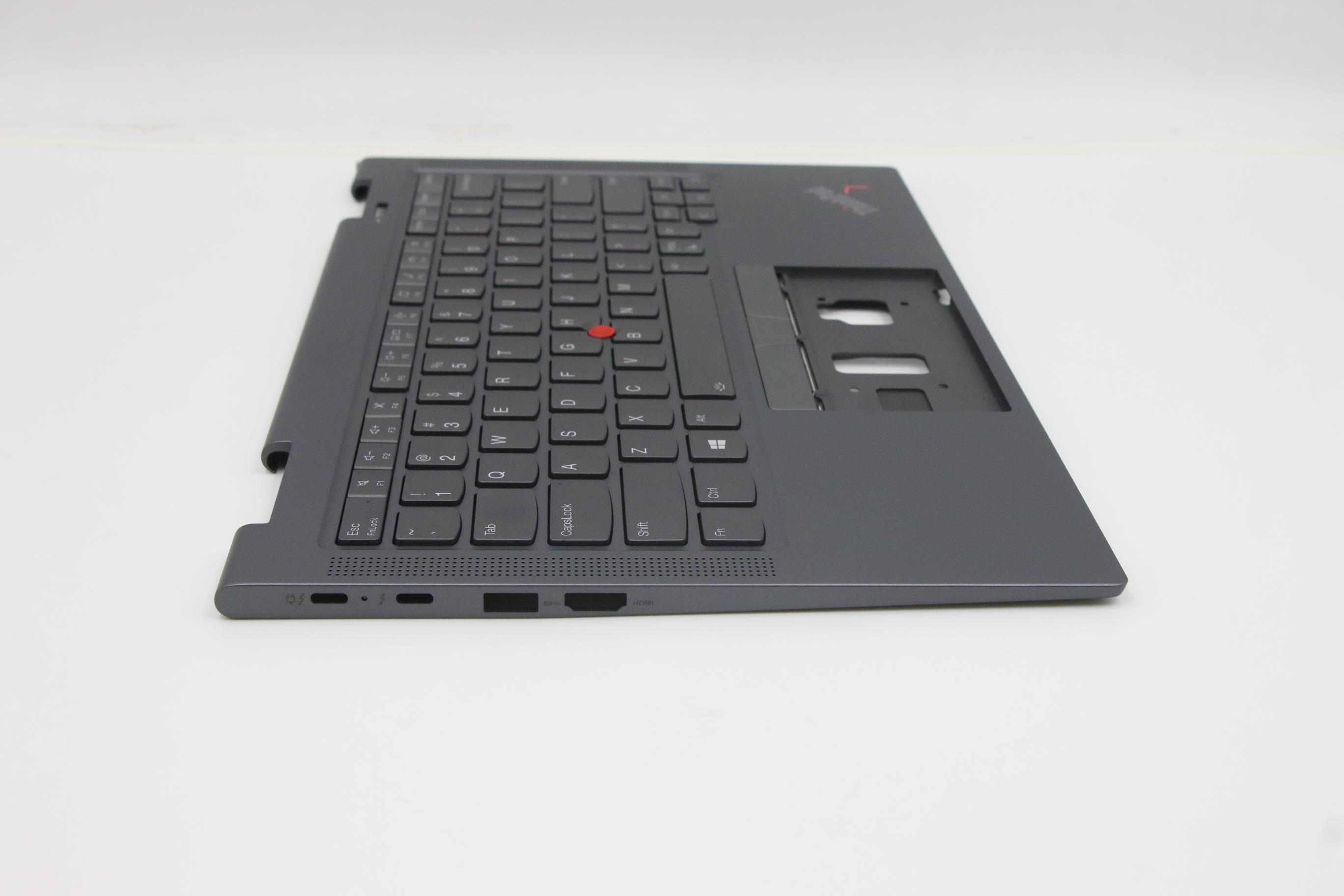 Lenovo Part  Original Lenovo Keyboard with Upper Cover (Palmrest), English, Storm Gray, WWAN