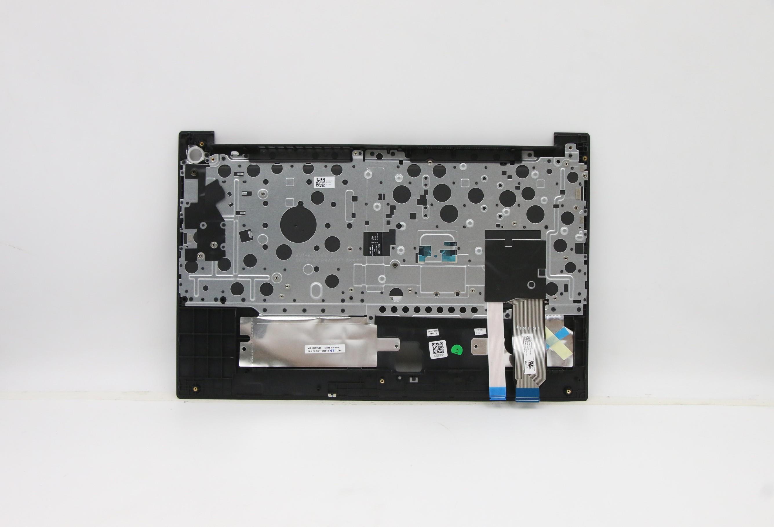Lenovo Part  Original Lenovo Keyboard with Upper Cover (Palmrest), English, Euro, Black, Backlight, Fingerprint
