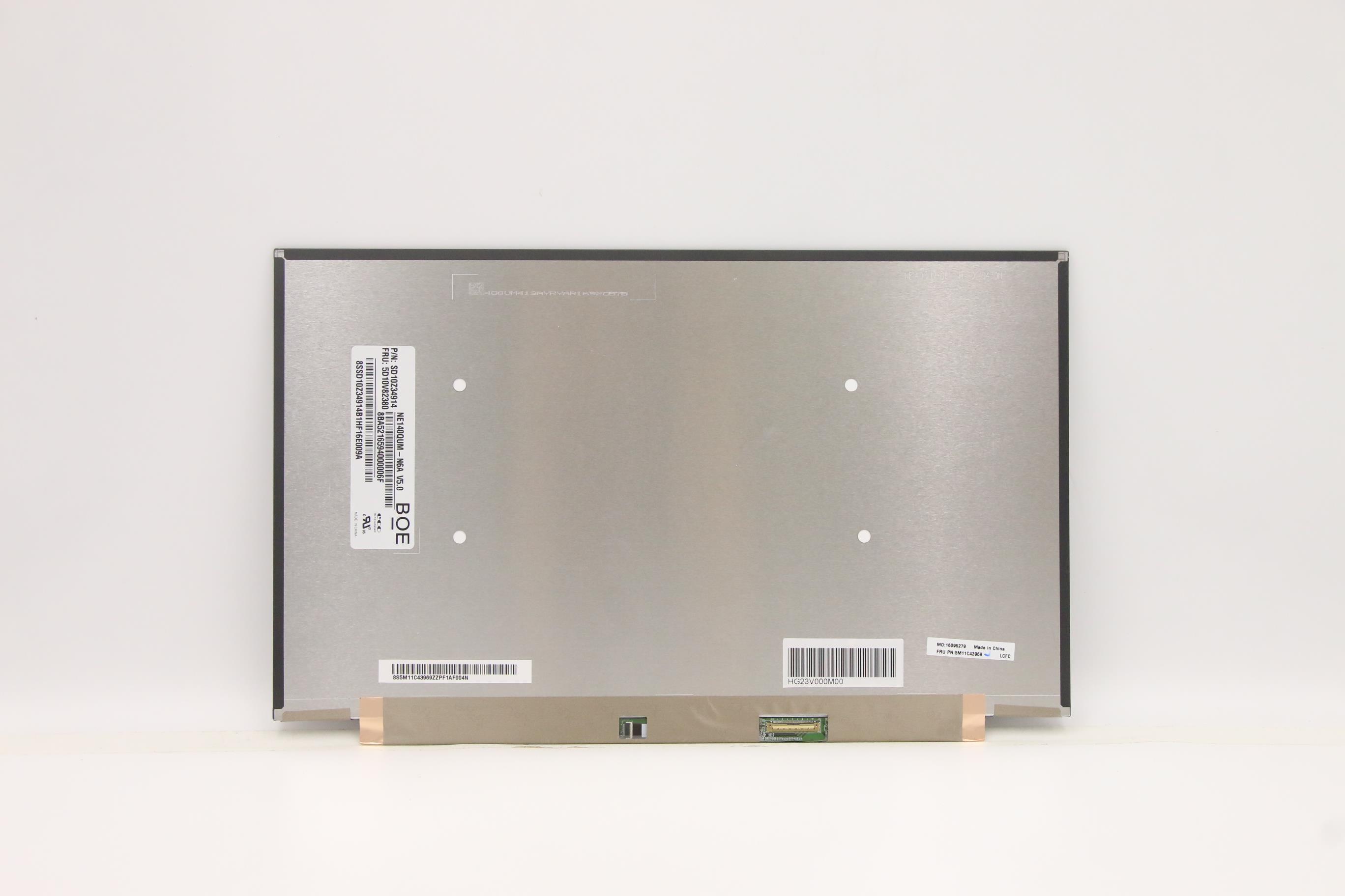 5M11C43969 - Original Lenovo LCD Module, 14", UHD, Non-Touch, Anti-Glare, IPS, 500nit, Colour Calibration