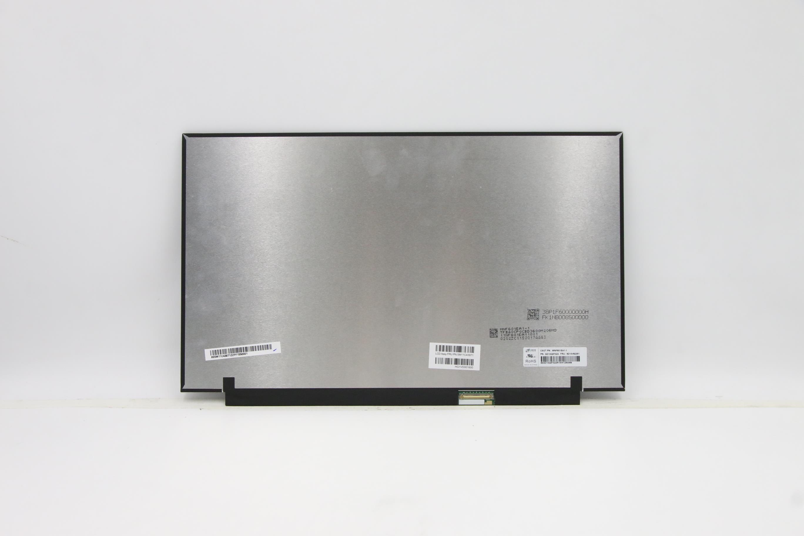 5M11C43971 - Original Lenovo LCD Module, 15.6", UHD, Non-Touch, Anti-Glare, IPS, Colour Calibration