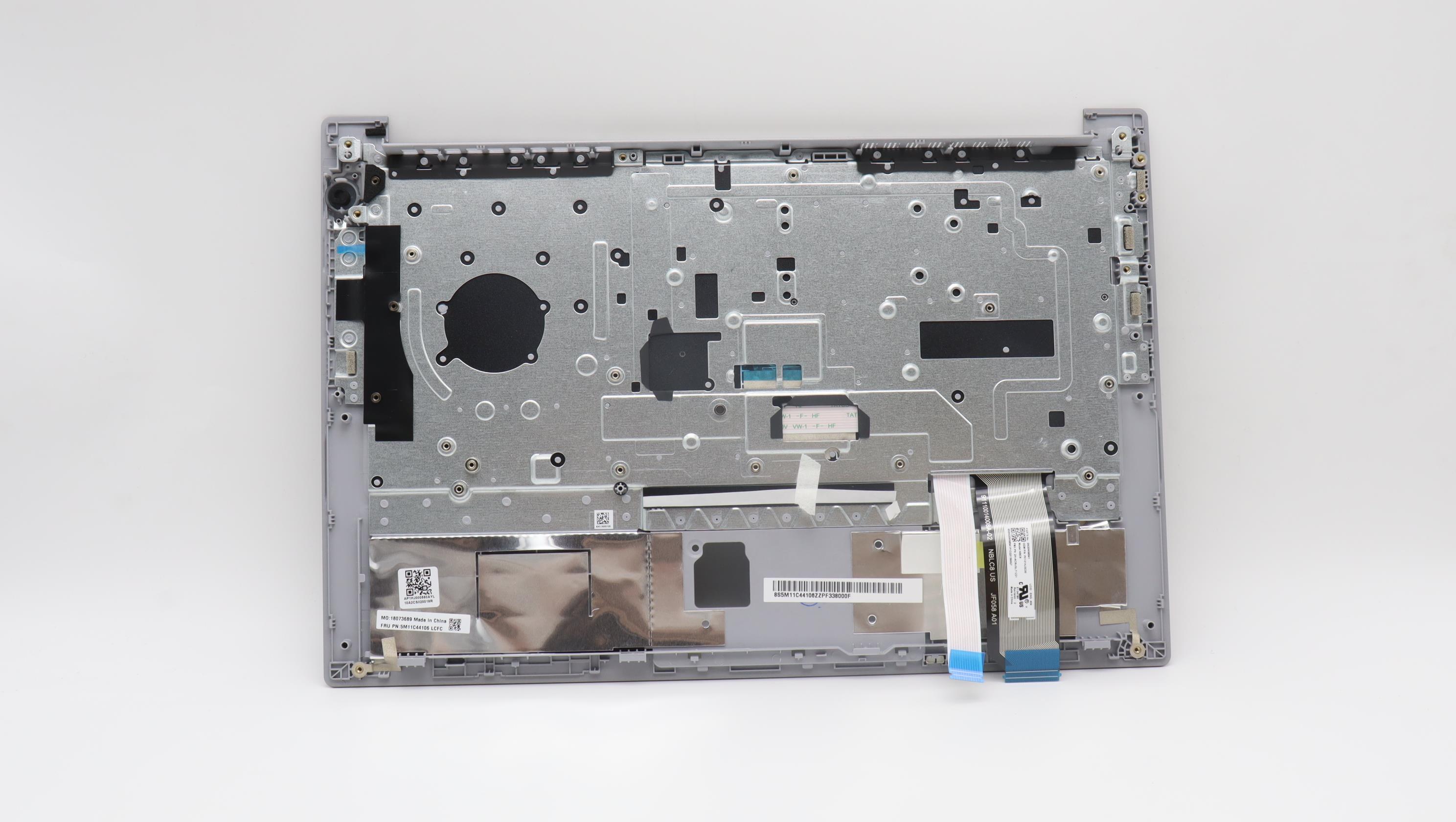 5M11C44106 - Original Lenovo Keyboard with Upper Cover (Palmrest), English, (PMX)PT, Silver