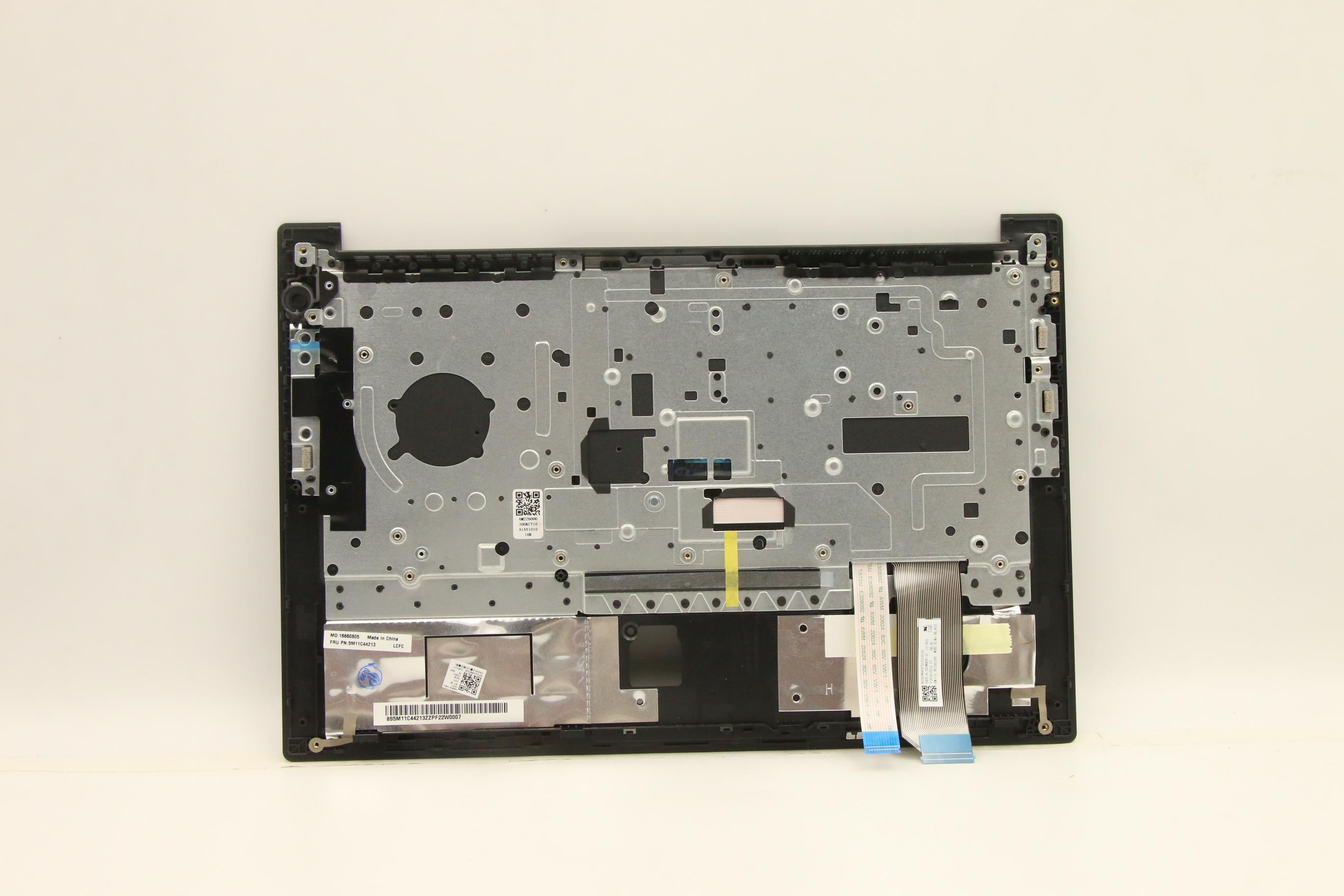 5M11C44213 - Original Lenovo Keyboard with Upper Cover (Palmrest), English, (SRX)PT, Black