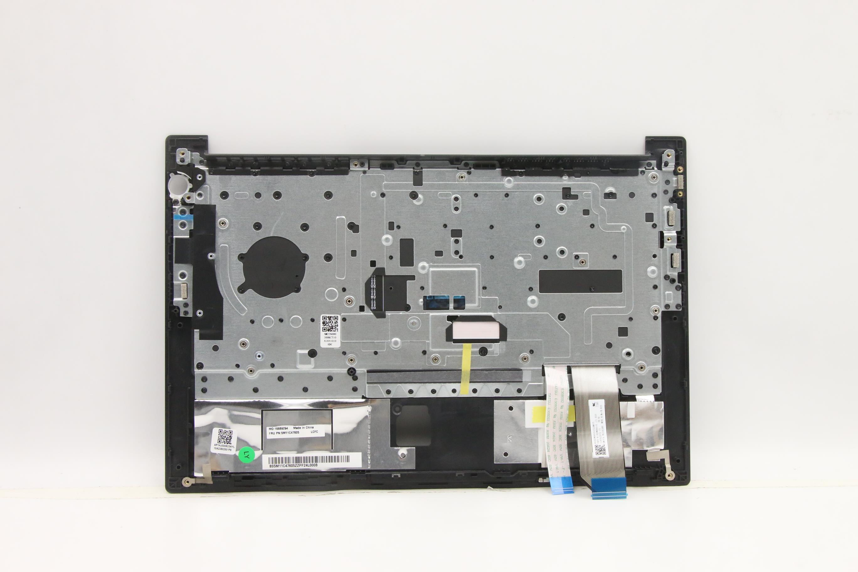 Lenovo Part  Original Lenovo Keyboard with Upper Cover (Palmrest), English, Backlit Painting, Fingerprint, Black