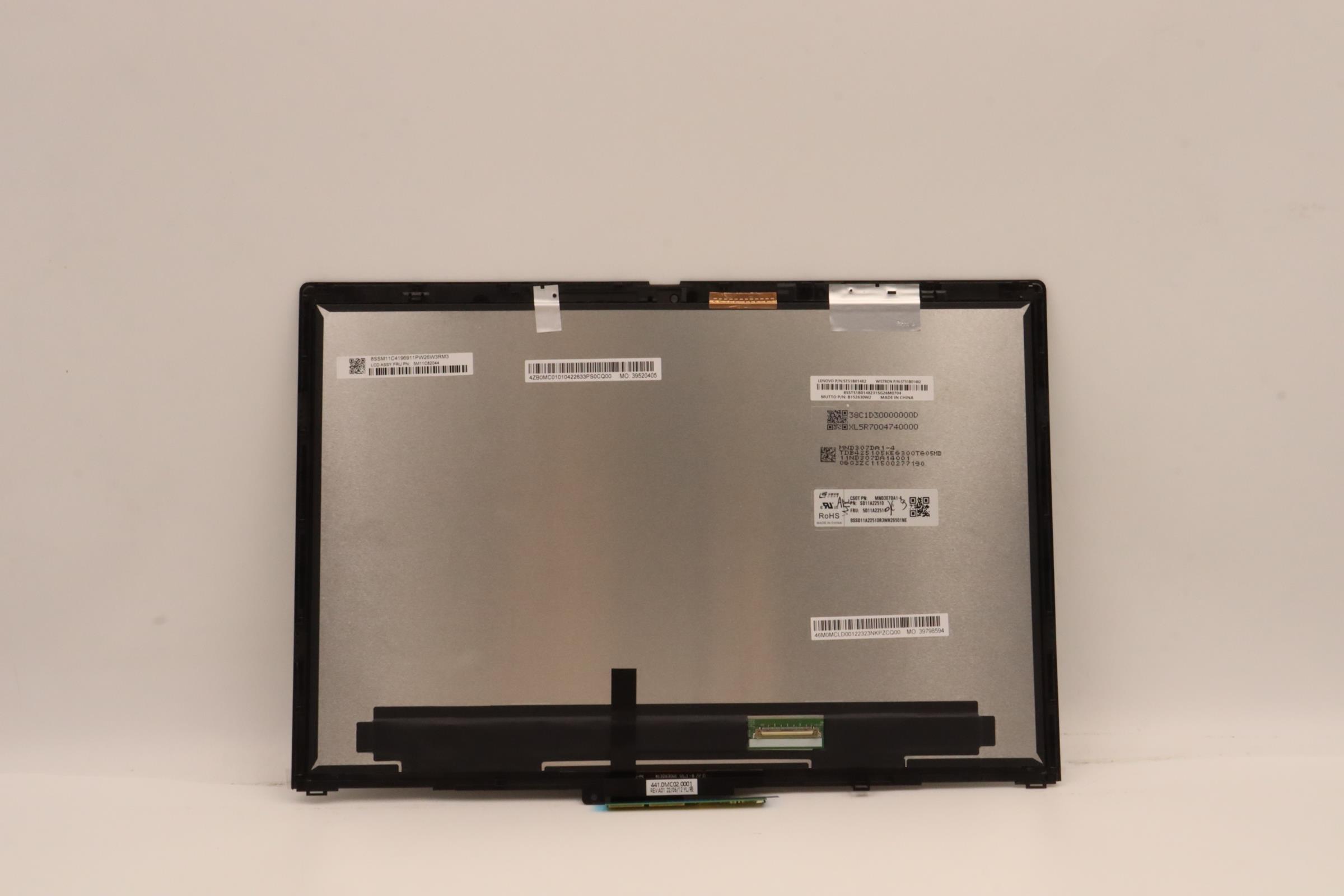 5M11C82044 - Original Lenovo LCD Assembly, 13.3", WQXGA TP MUT+CSO IR AR ASM