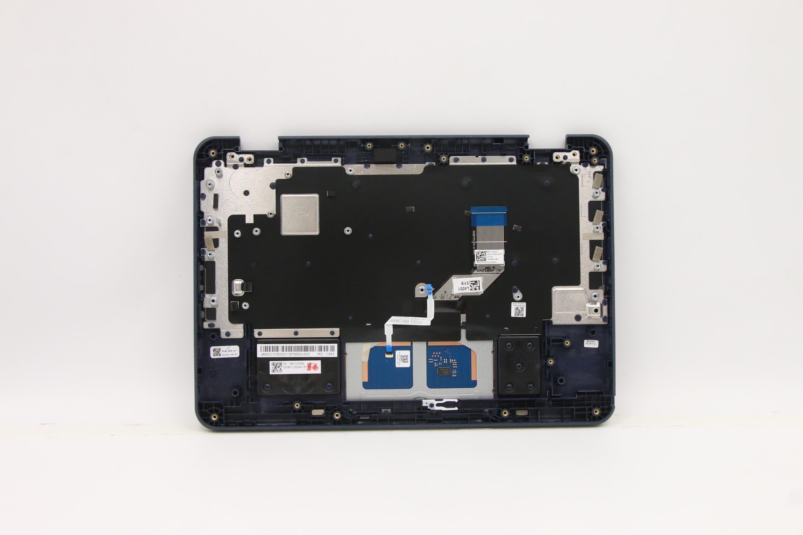 5M11C85684 - Original Lenovo Keyboard with Upper Cover (Palmrest), English, Black, Click Pad, No WWAN, US82