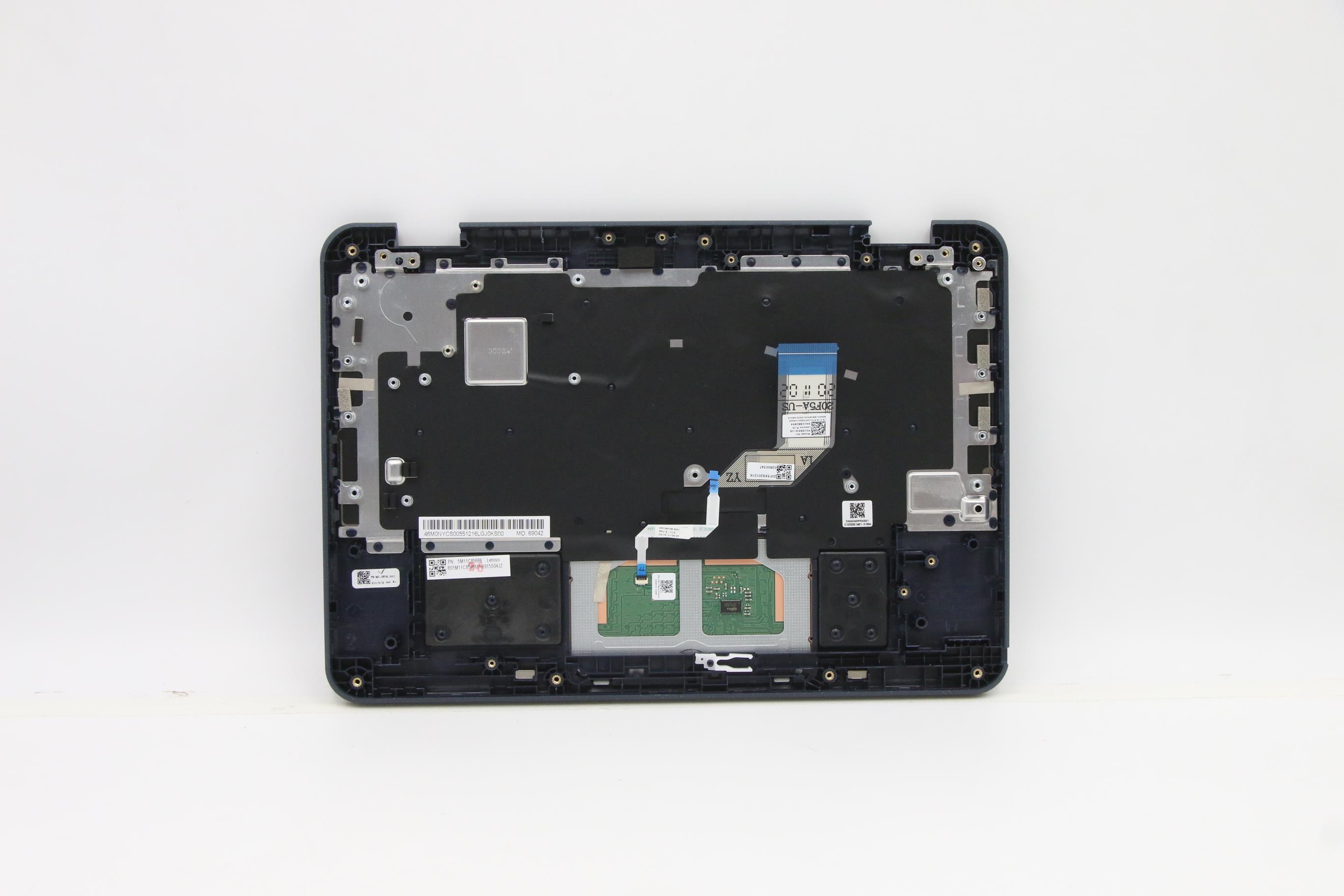 5M11C85686 - Original Lenovo Keyboard with Upper Cover (Palmrest), English, Black, Click Pad, No WWAN, US82