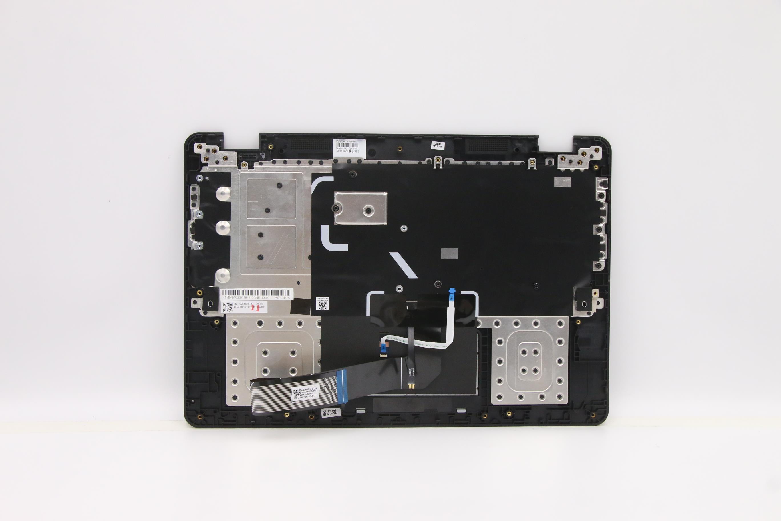 5M11C88790 - Original Lenovo Keyboard with Upper Cover (Palmrest), Backlit, English, Black CP Doking