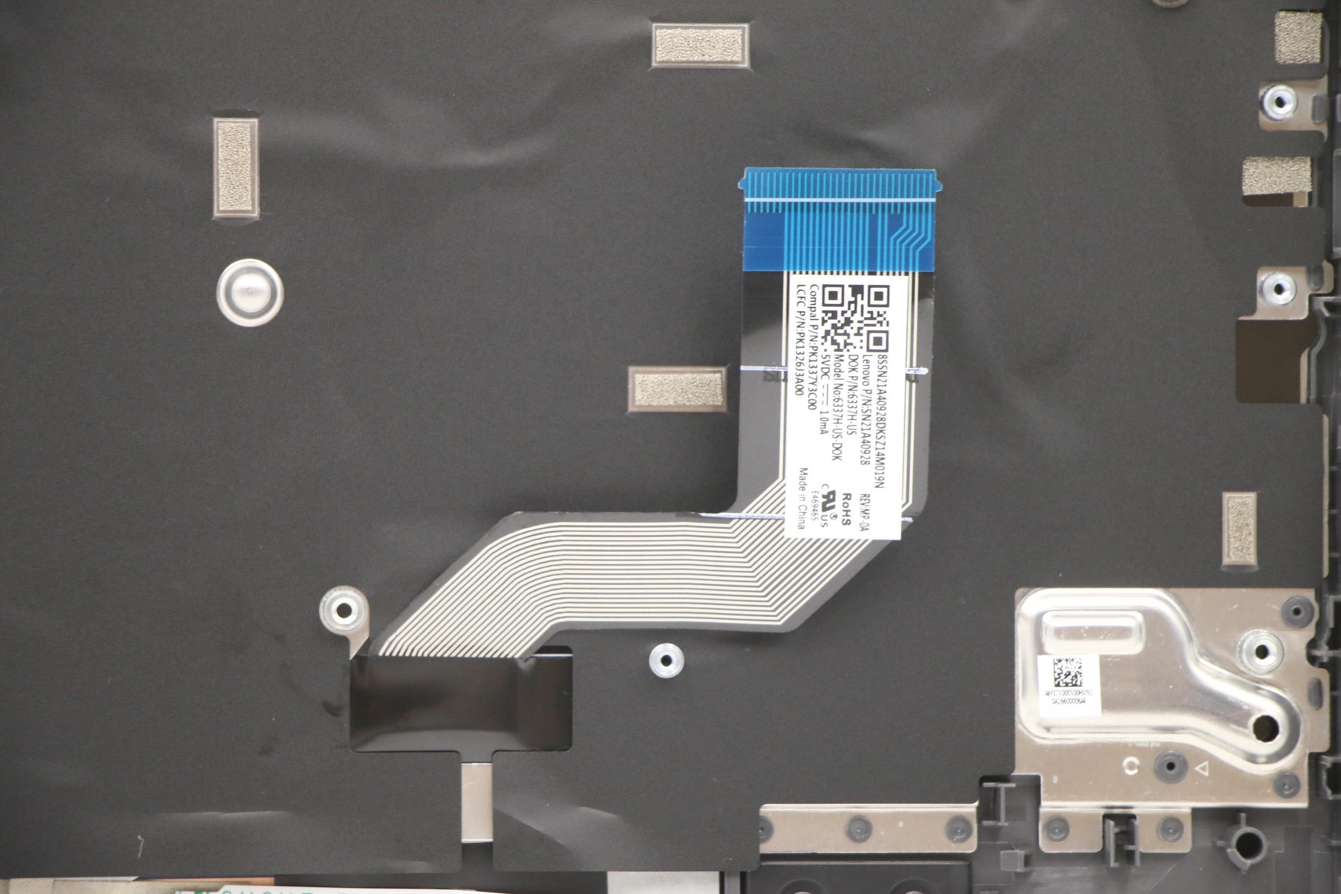5M11C94721 - Original Lenovo Keyboard with Upper Cover (Palmrest), English, Non_Backlight, Touchpad