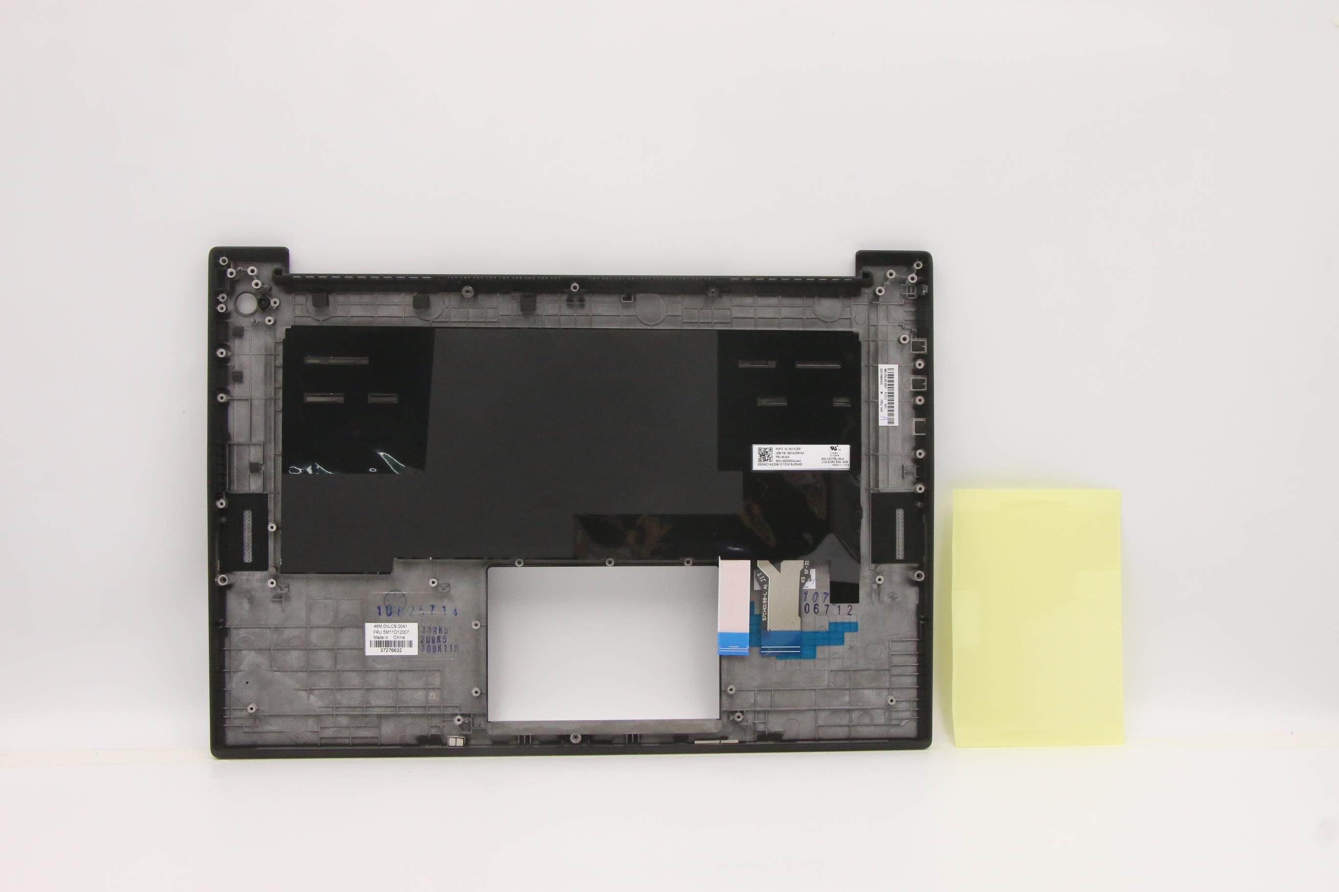 5M11D12007 - Original Lenovo Keyboard with Upper Cover (Palmrest), English, Euro, Backlight, FingerPrintReader, No WWAN