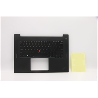 Lenovo ThinkPad X1 Extreme Gen 5 (21DE, 21DF) Laptop C-cover with keyboard - 5M11D12147