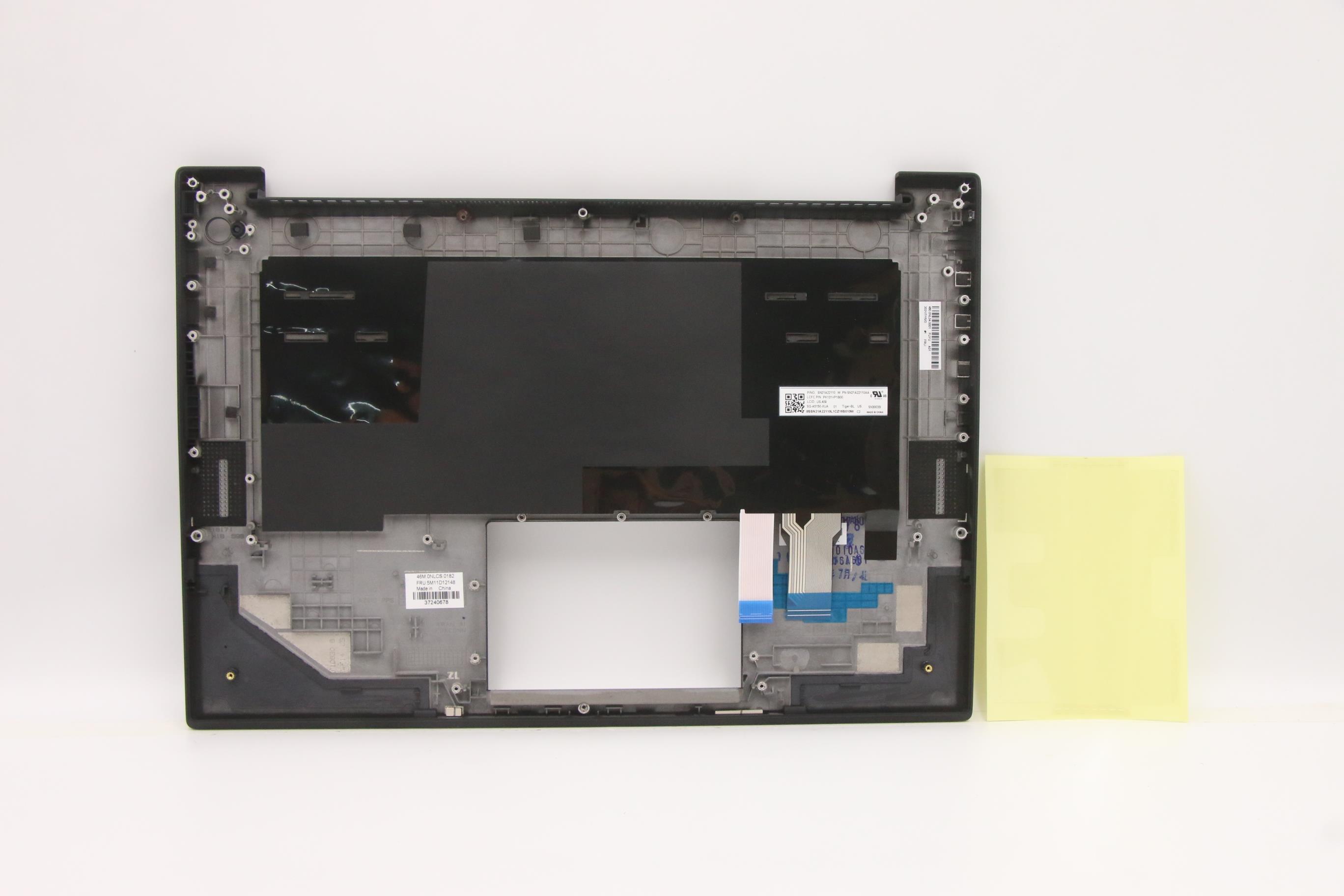5M11D12148 - Original Lenovo Keyboard with Upper Cover (Palmrest), Backlit, English, with FingerPrintReader and WWAN