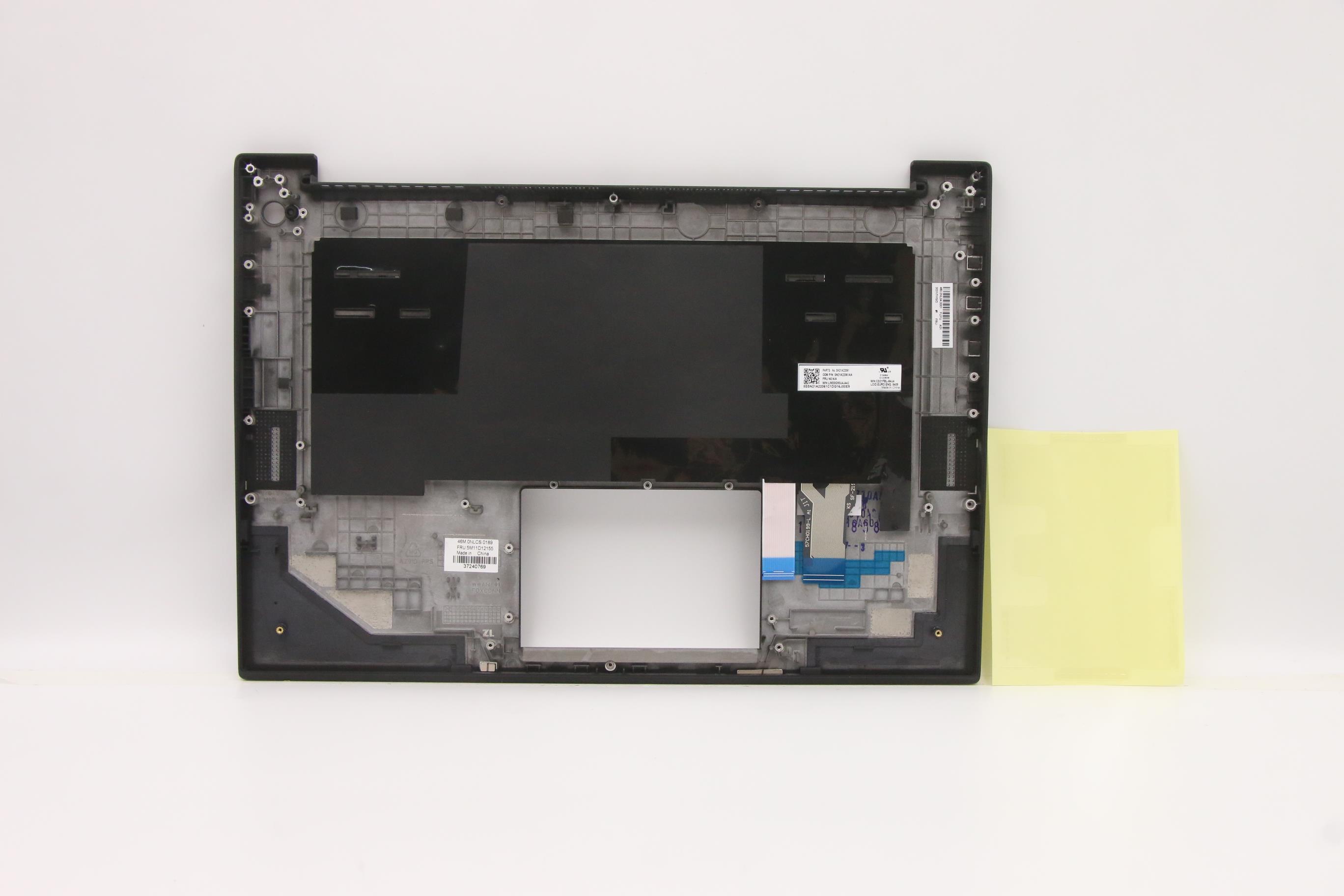 5M11D12155 - Original Lenovo Keyboard with Upper Cover (Palmrest), English, Euro, Backlight, WWAN, FingerPrintReader 