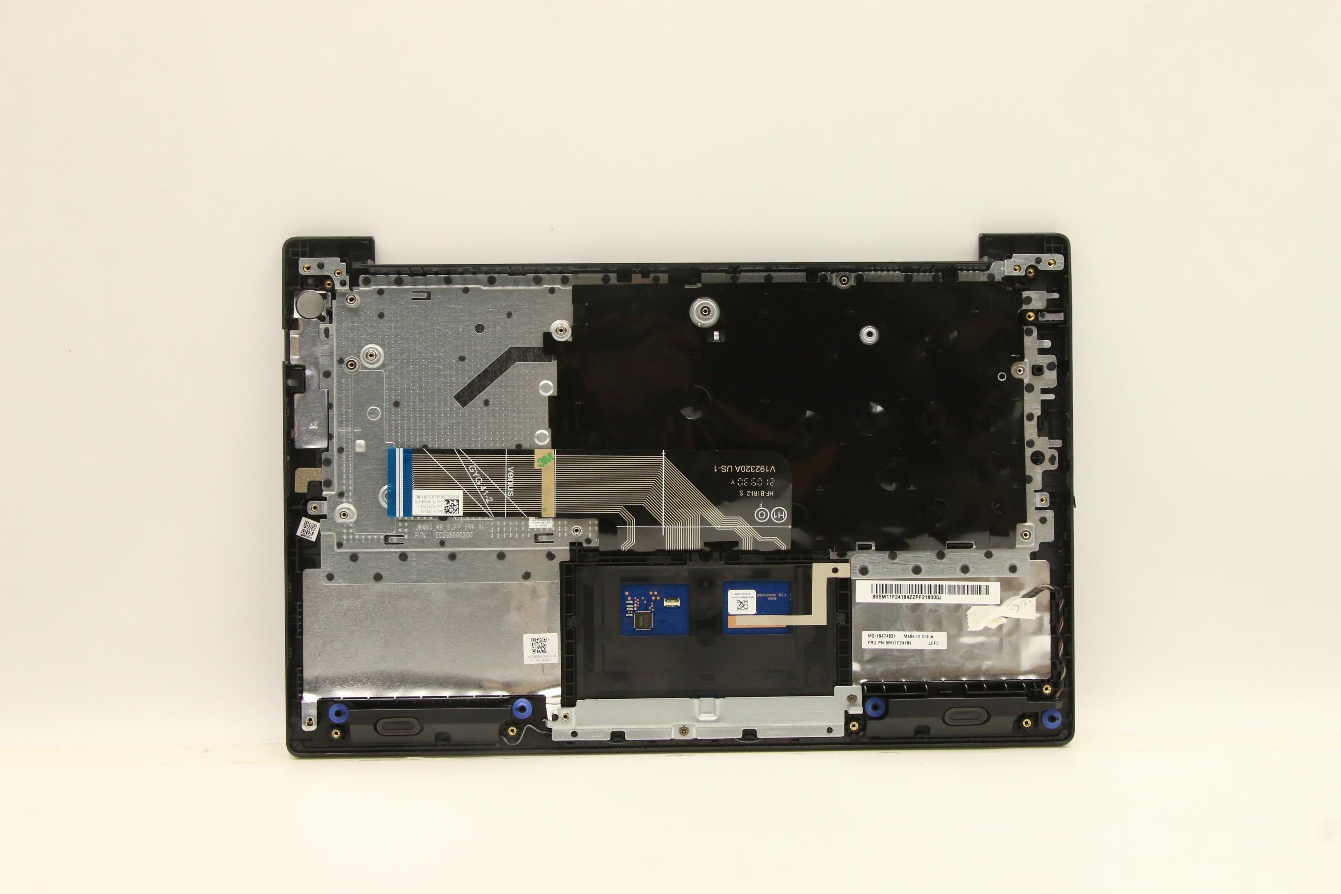 5M11F24184 - Original Lenovo Keyboard with Upper Cover (Palmrest), English, Fingerprint, Black