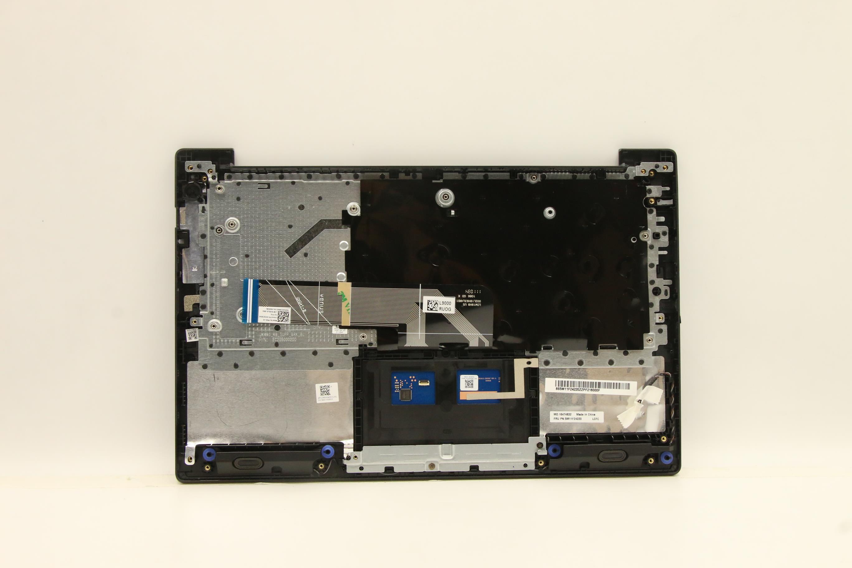 5M11F24220 - Original Lenovo Keyboard with Upper Cover (Palmrest), English, Black, Non_Backlight