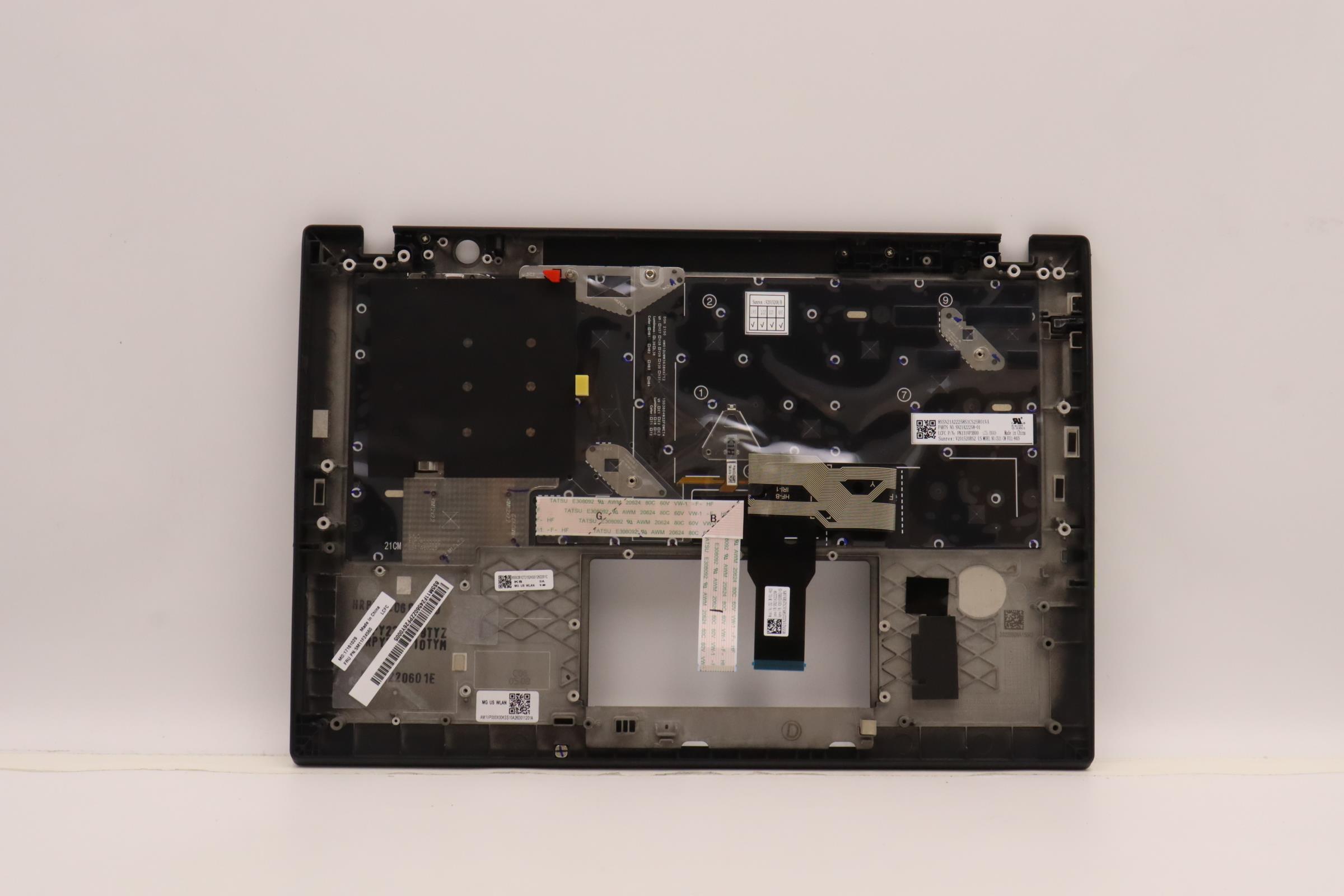 5M11F24560 - Original Lenovo Keyboard with Upper Cover (Palmrest), English, Black, Backlight