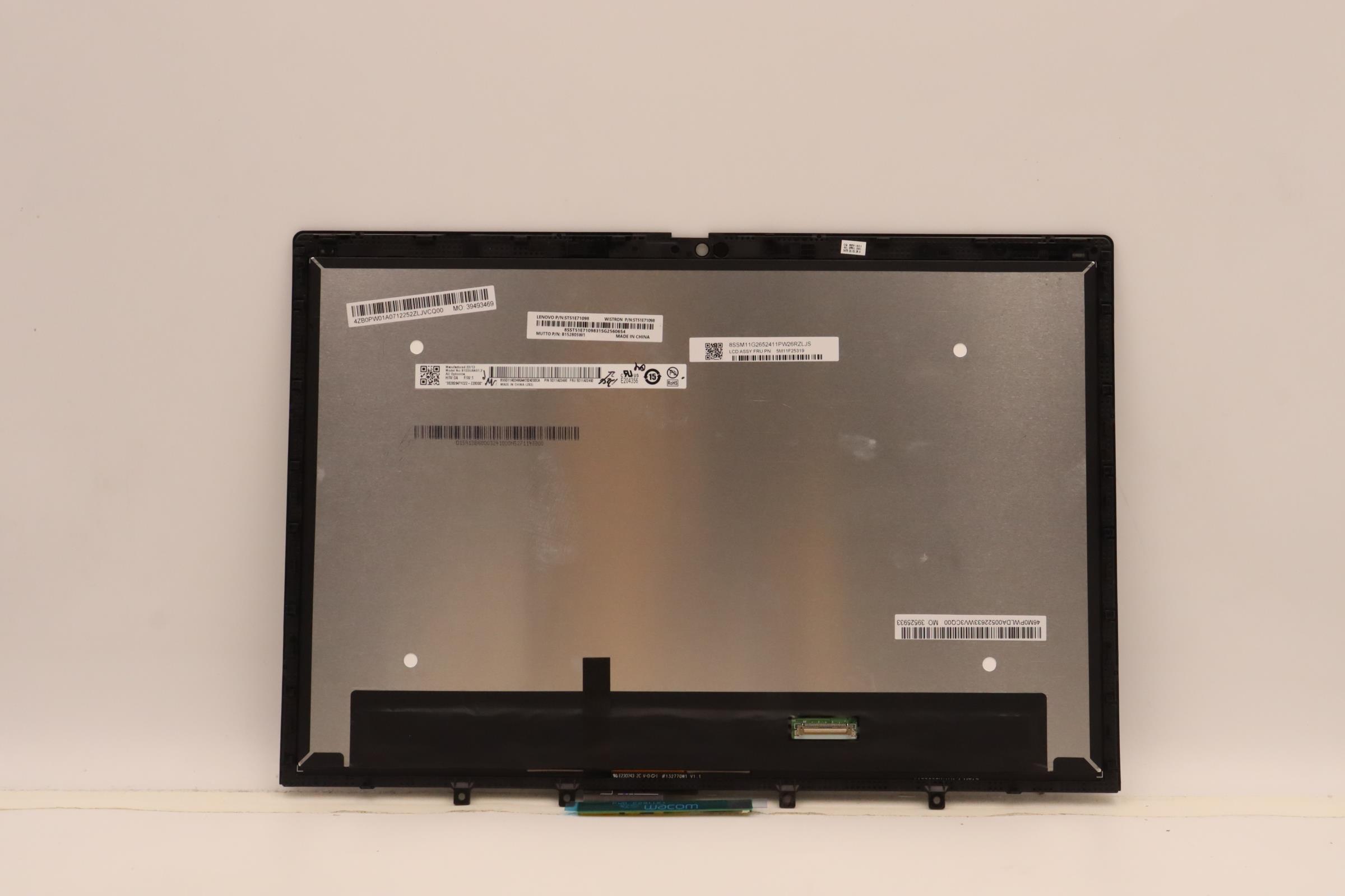 5M11F25319 - Original Lenovo LCD Assembly, 13.3", WUXGA, Touch, Anti-Glare, IPS, 300nit, 100%sRGB AUO+Mutto