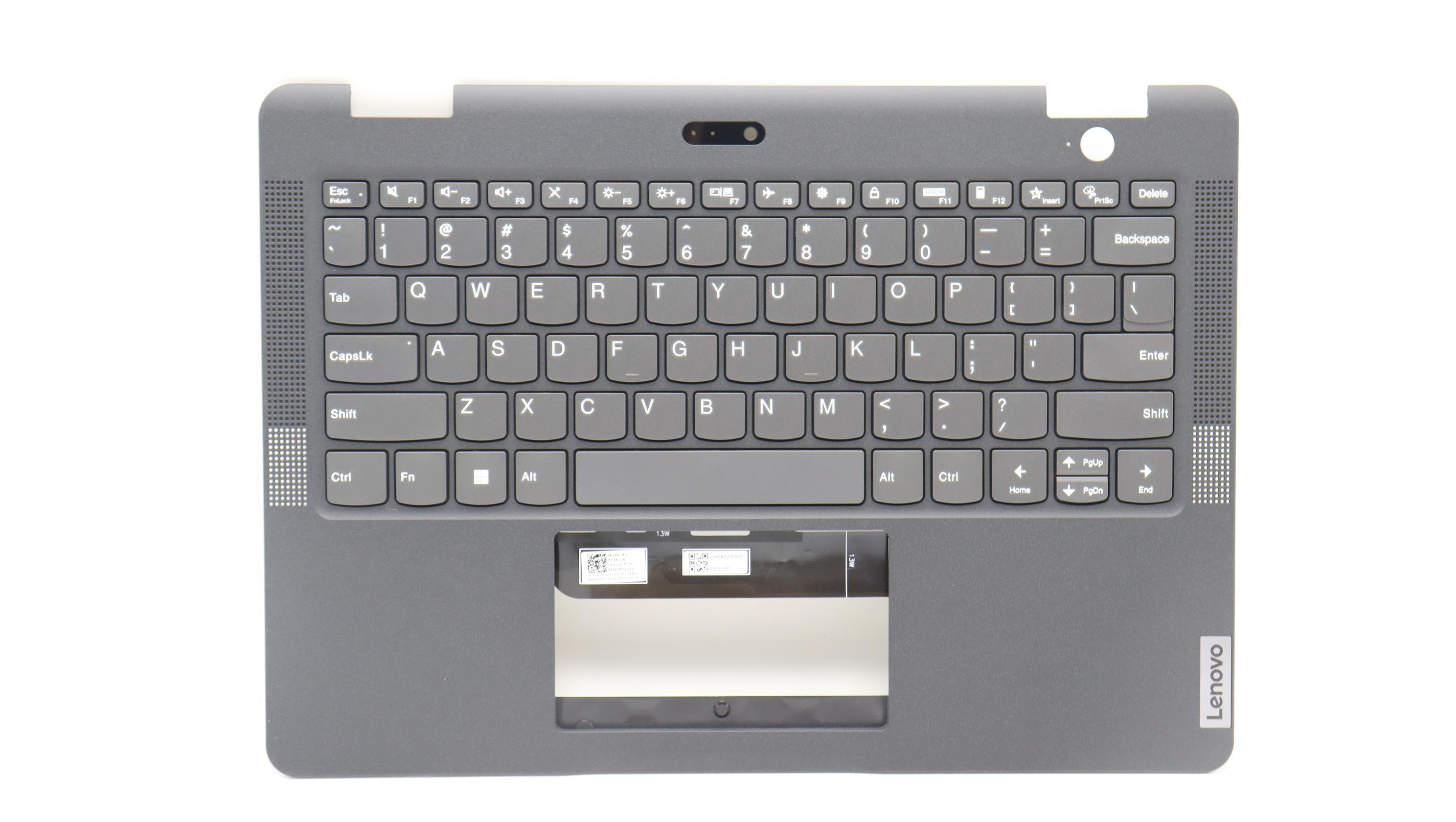 5M11F25816 - Original Lenovo Keyboard with Upper Cover (Palmrest), English, w/C Cov, WFC Transim