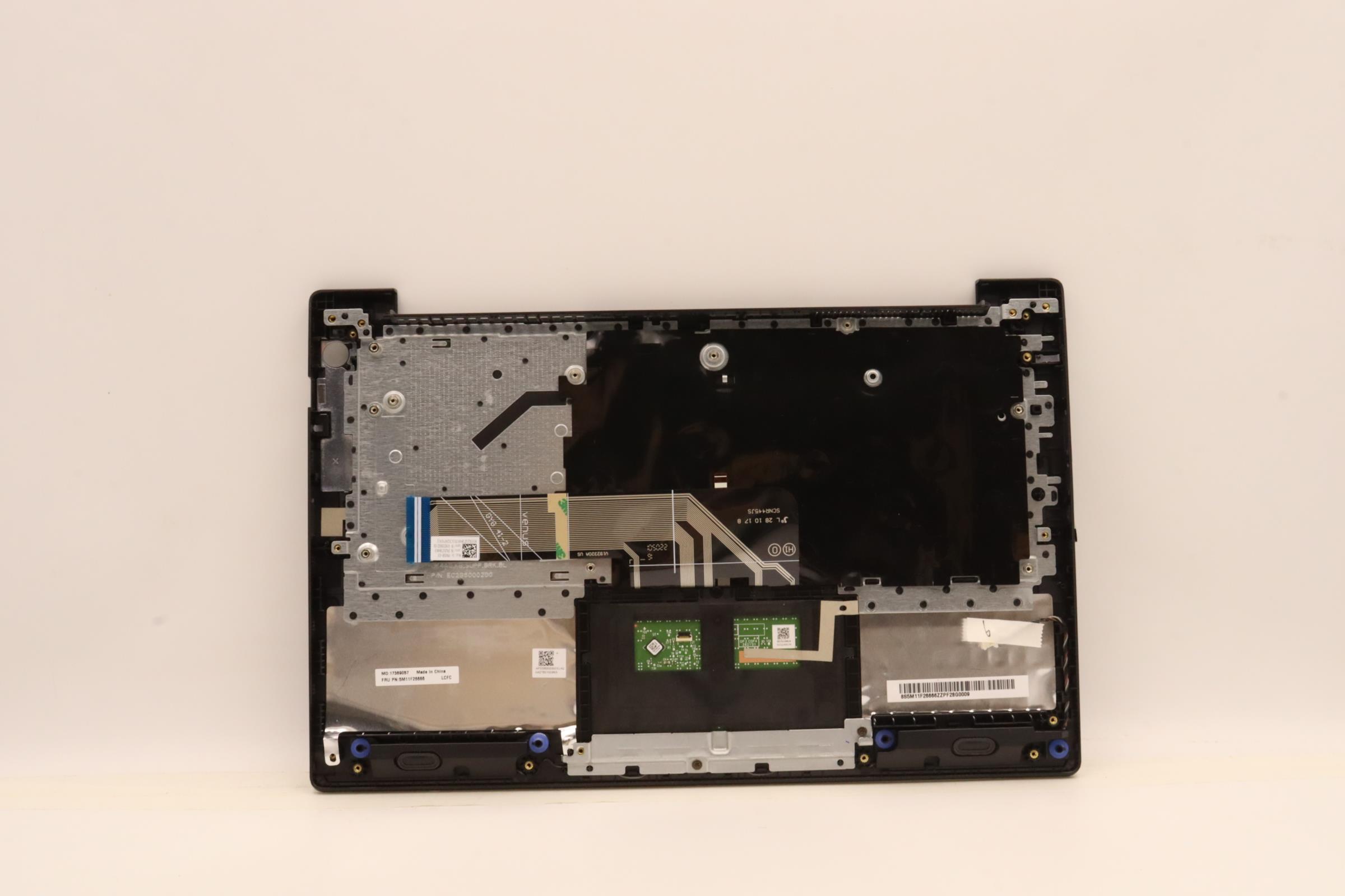 5M11F26666 - Original Lenovo Keyboard with Upper Cover (Palmrest), English, Backlit, Fingerprint, Black
