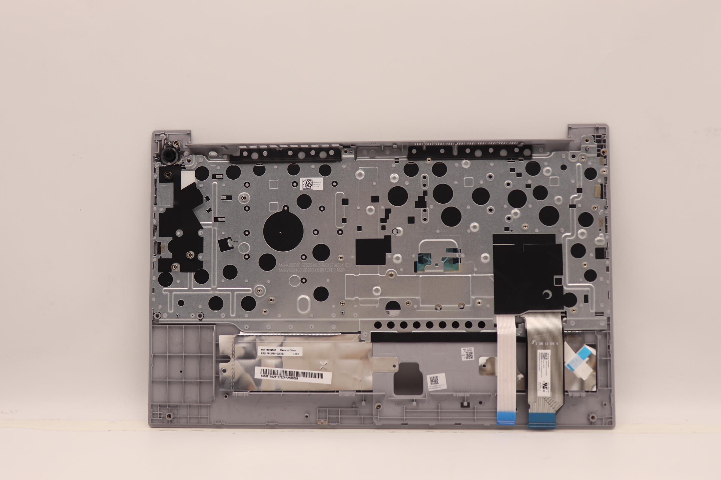 5M11G26127 - Original Lenovo Keyboard with Upper Cover (Palmrest), English, PMX, Silver
