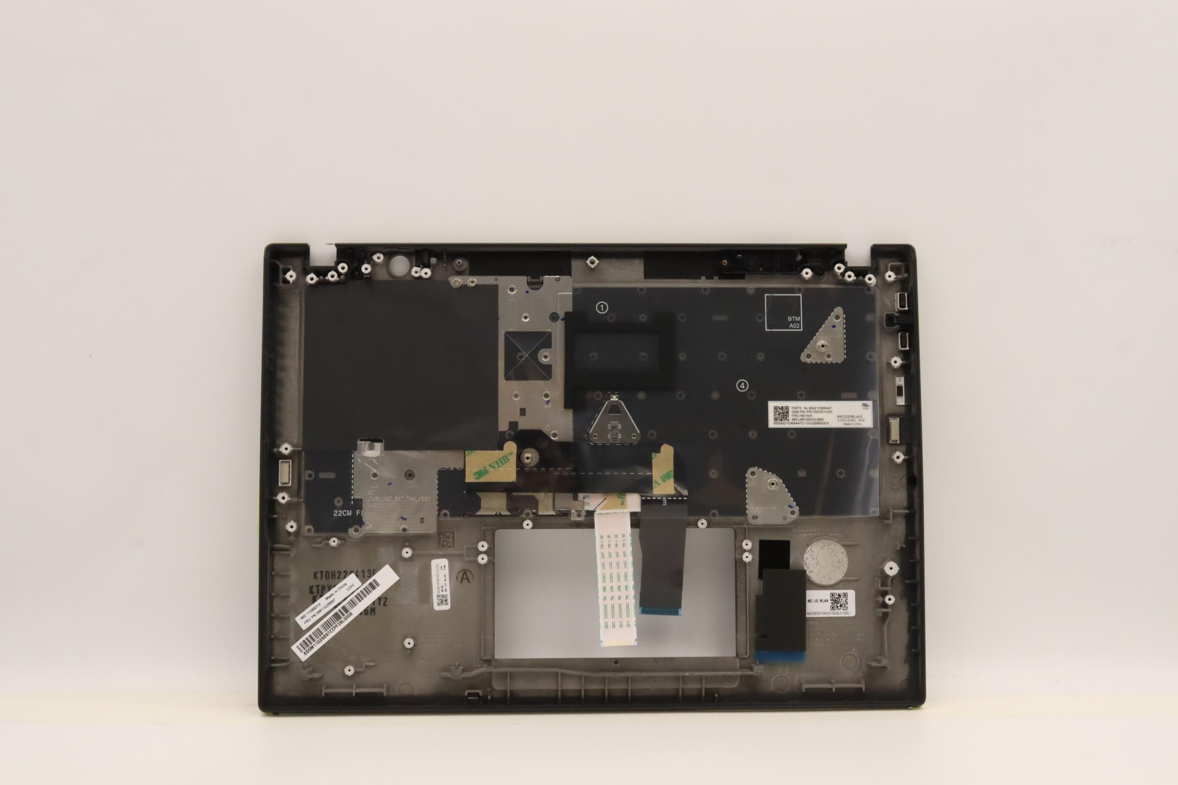 5M11G26897 - Original Lenovo Keyboard with Upper Cover (Palmrest), English, Black