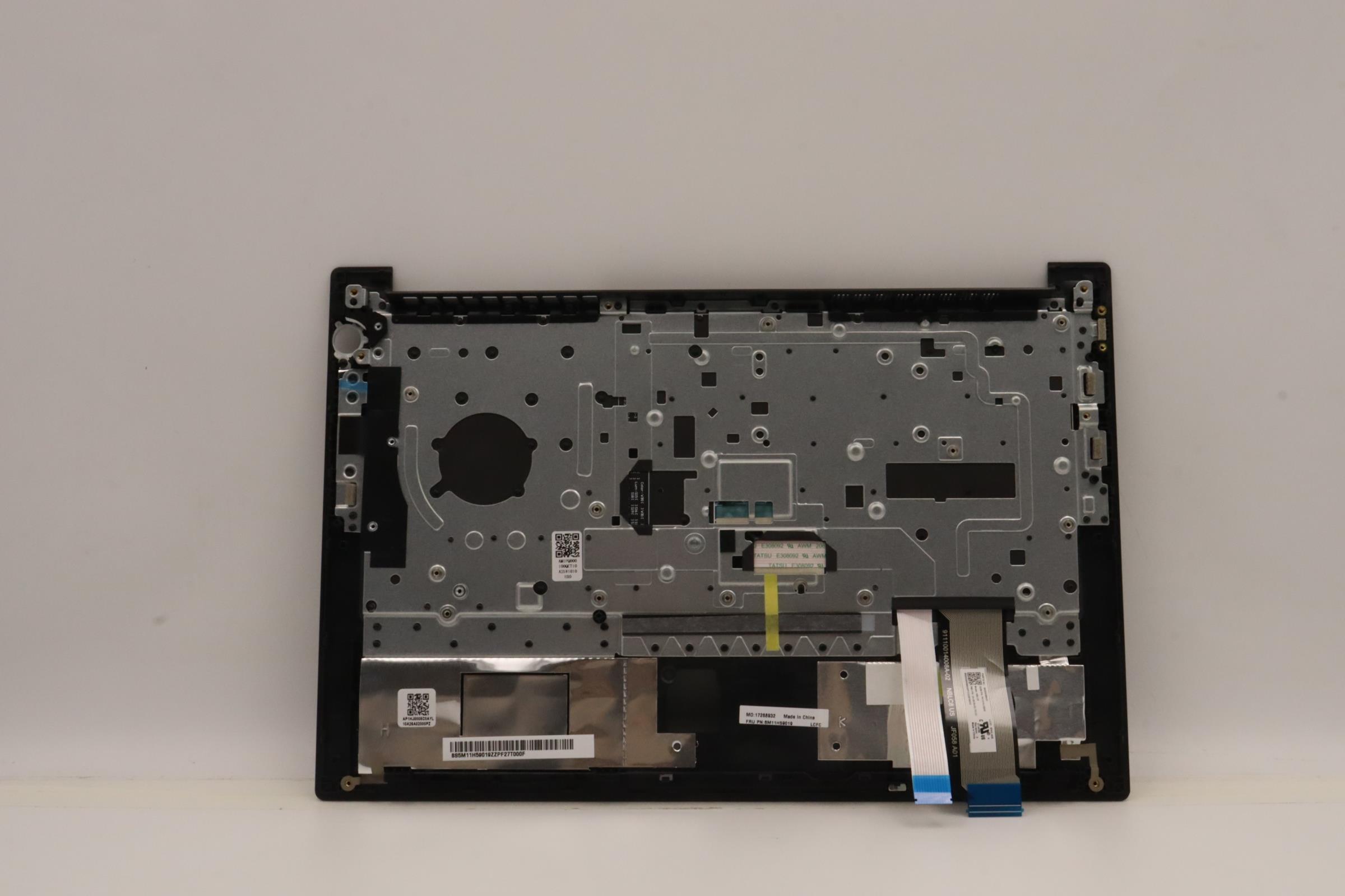 5M11H59019 - Original Lenovo Keyboard with Palmrest (Cover), English, Black, Backlight, Fingerprint