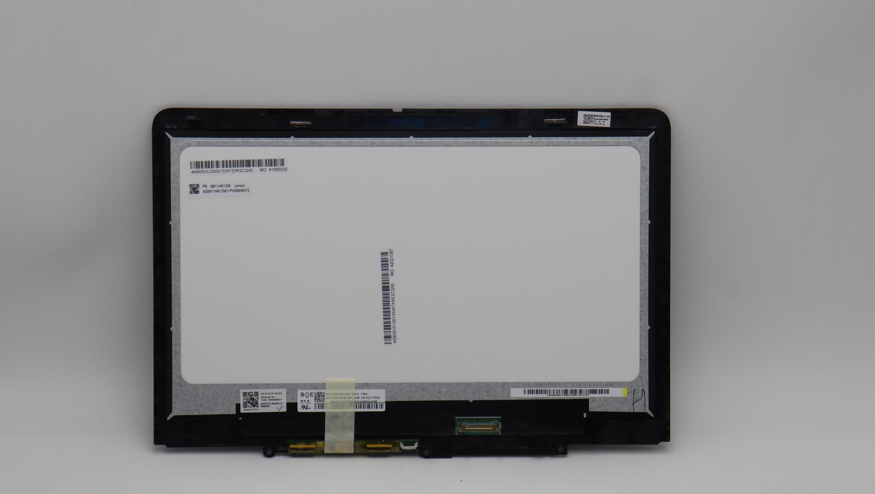 5M11H61338 - Original Lenovo LCD Assembly, 11.6" HDMT AS w Glass Laibao+BOE