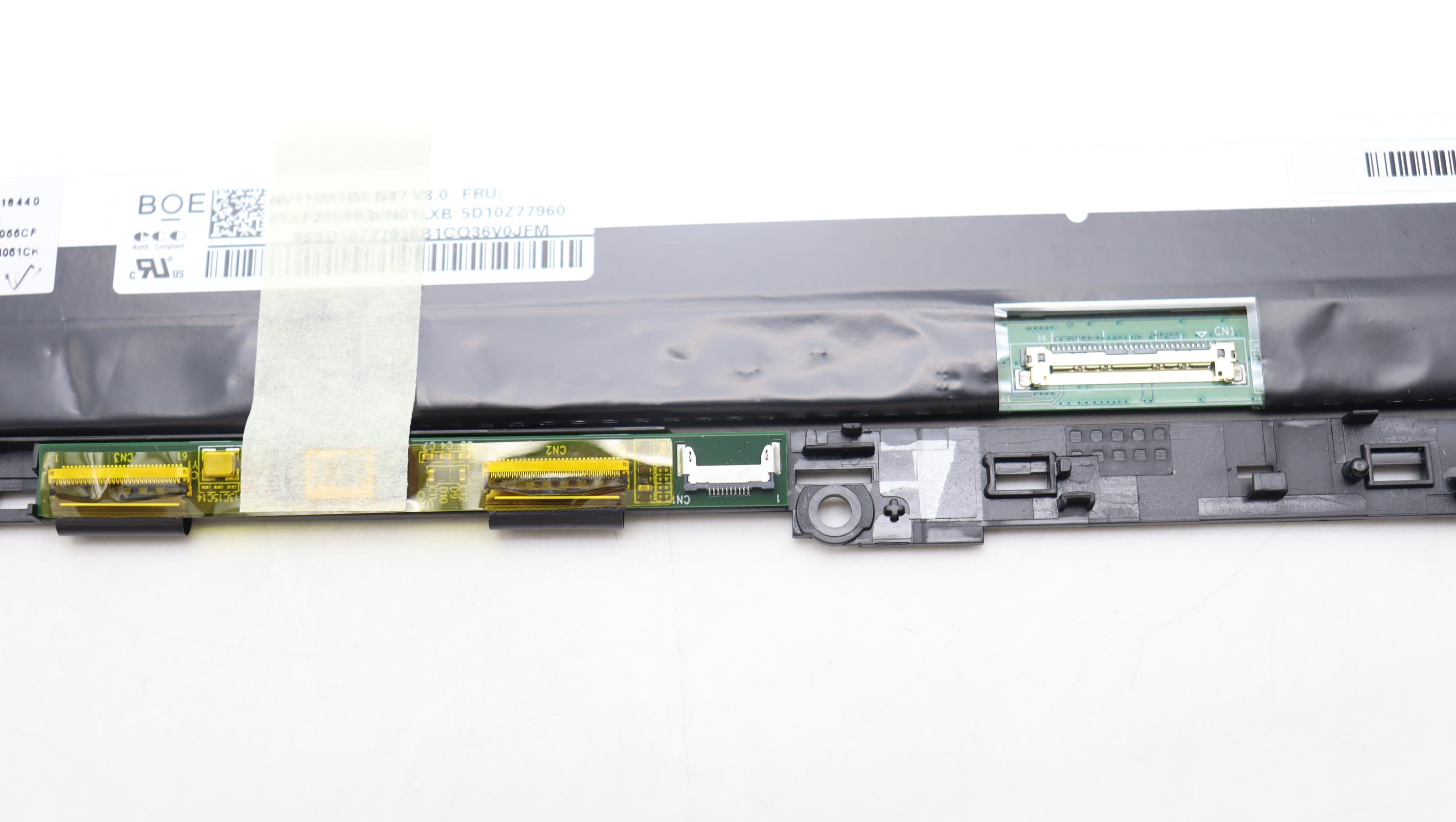5M11H61338 - Original Lenovo LCD Assembly, 11.6" HDMT AS w Glass Laibao+BOE