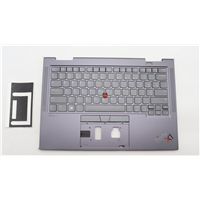 Lenovo X1 Yoga 8th Gen (21HQ, 21HR) Laptop (ThinkPad) C-cover with keyboard - 5M11H62243