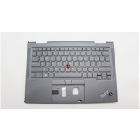 Lenovo ThinkPad X1 Yoga 8th Gen (21HQ, 21HR) Laptop C-cover with keyboard - 5M11H62400
